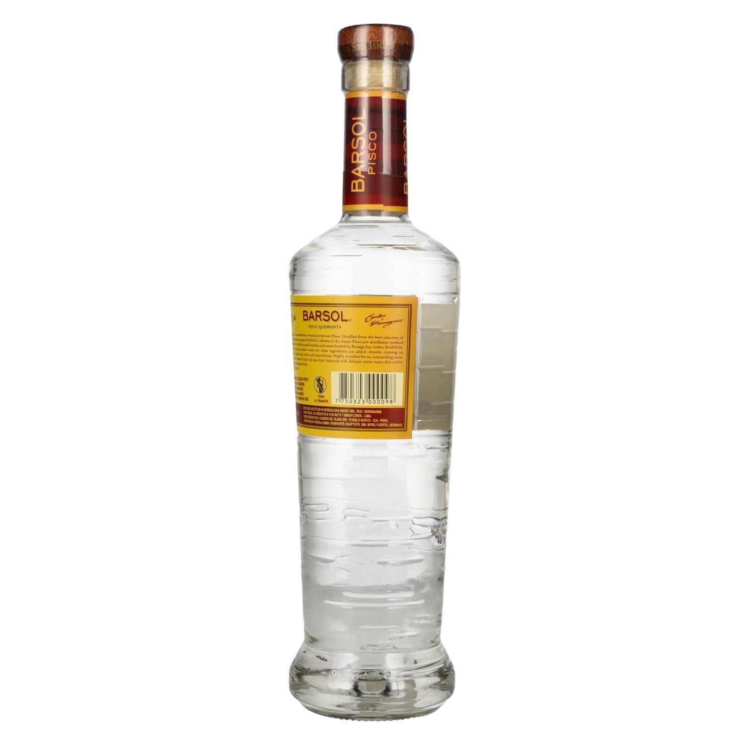 Barsol Pisco QUEBRANTA 41,3% Vol. 0,7l