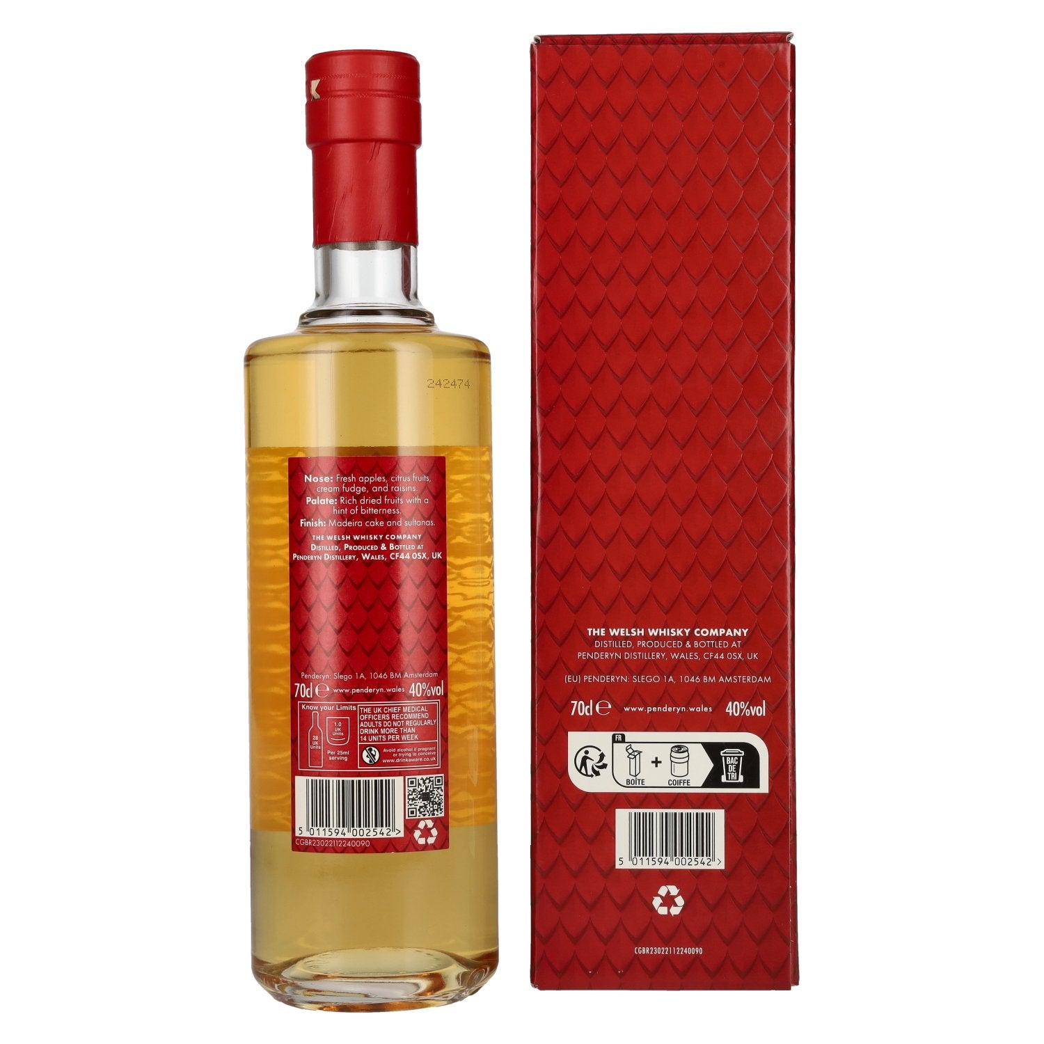 Penderyn LEGEND Single Malt Welsh Whiskey 40% Vol. 0,7l in gift box