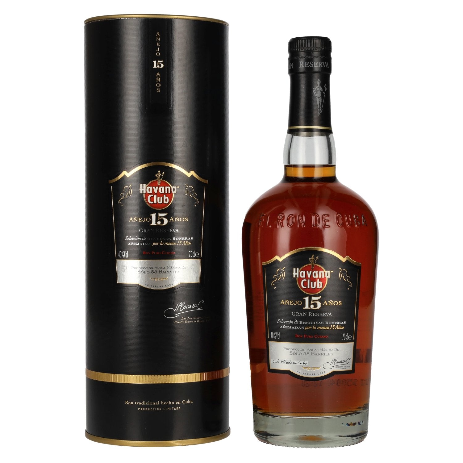 Havana Club Gran Reserva Añejo 15 Años 40% Vol. 0,7l in Geschenkbox