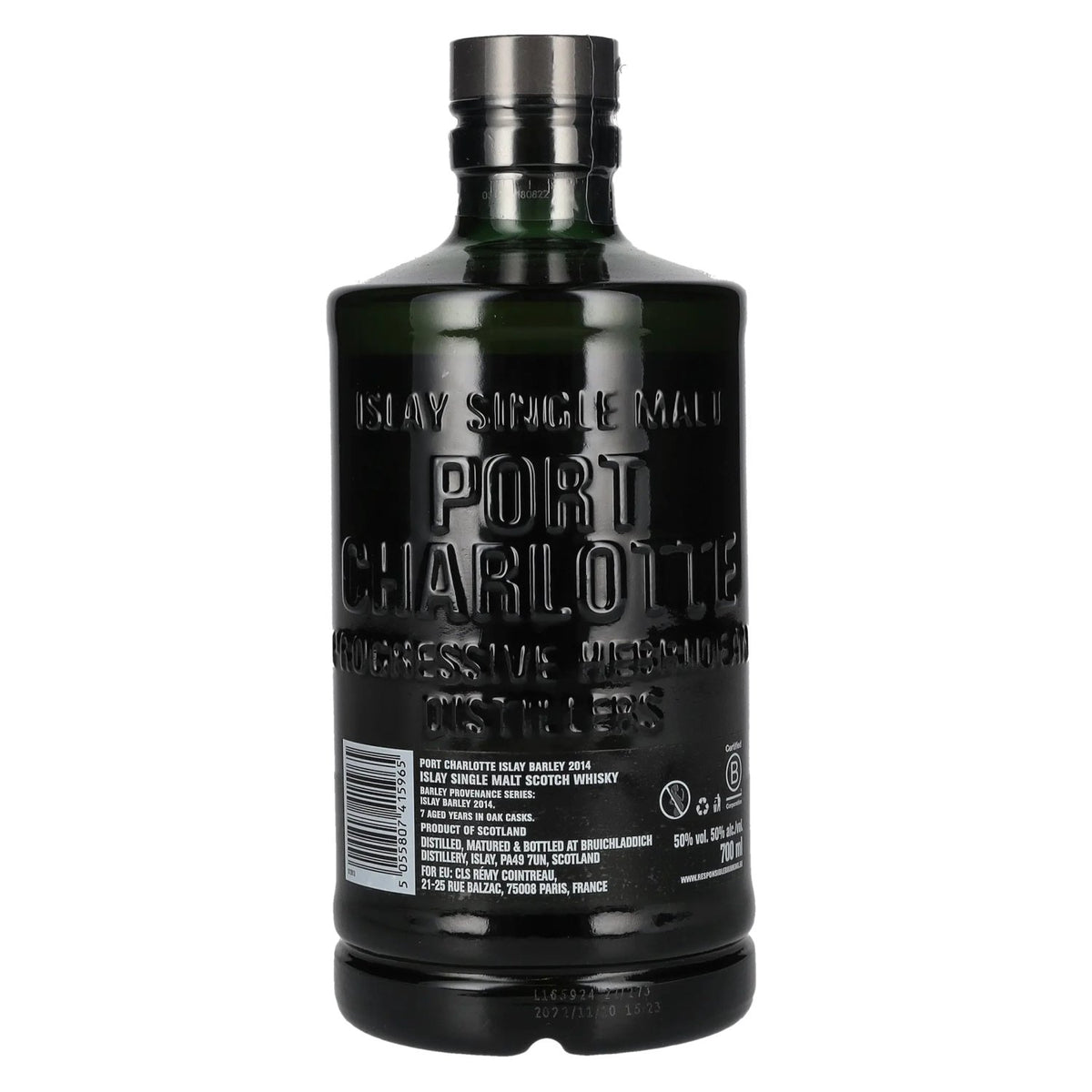 Port Charlotte ISLAY BARLEY Single malt d'Islay fortement tourbé 2014 50 % vol. 0,7 l