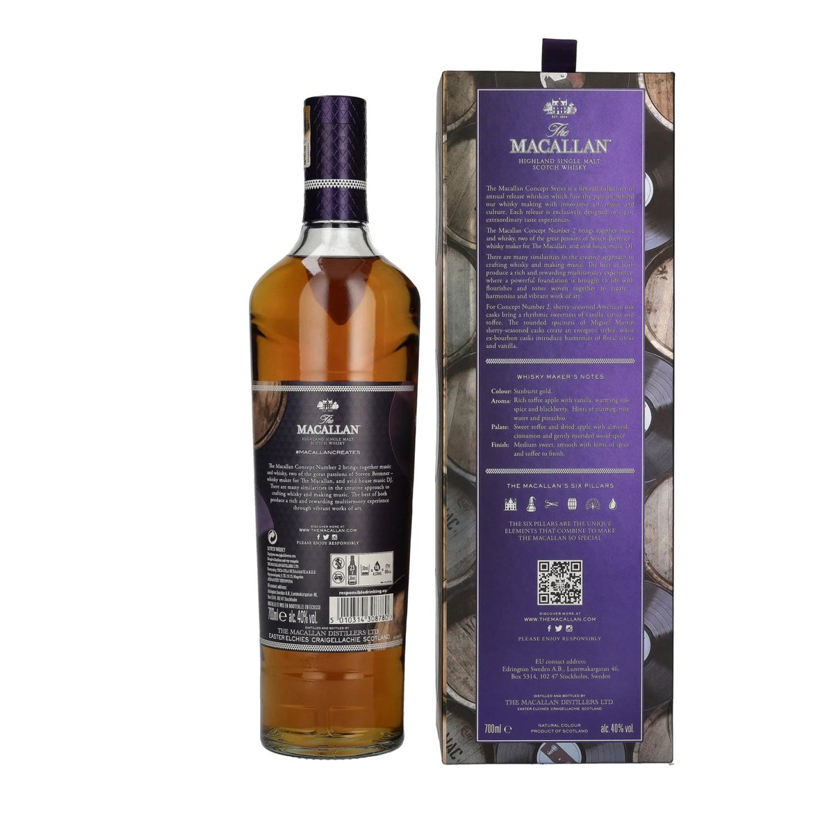The Macallan CONCEPT No. 2 Limited Edition 2019, 40% ABV, 0.7 litres, in a gift box