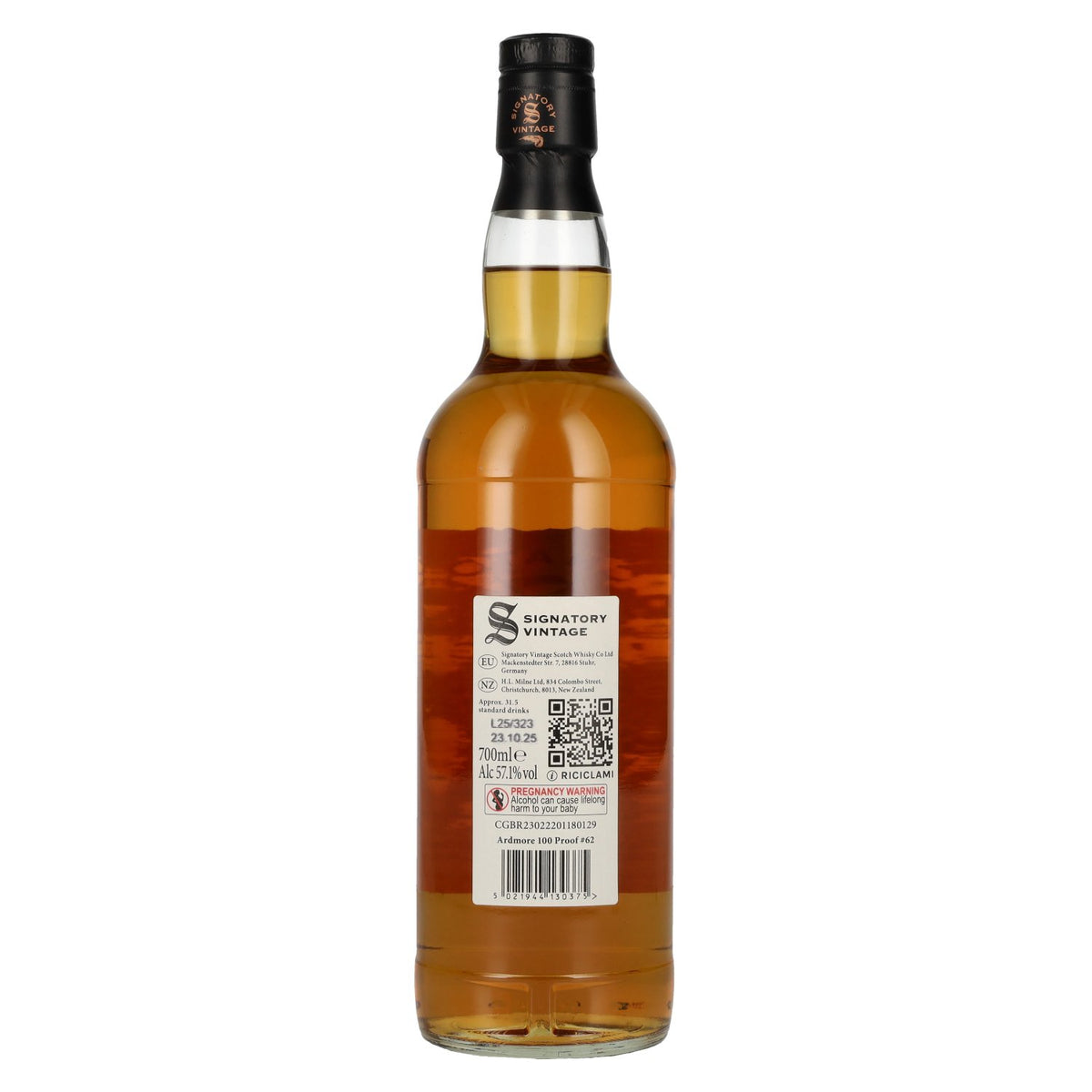 Signatory Vintage 100 Proof Edition ARDMORE 14 Years Old Single Malt #62 2011 57,1% Vol. 0,7l
