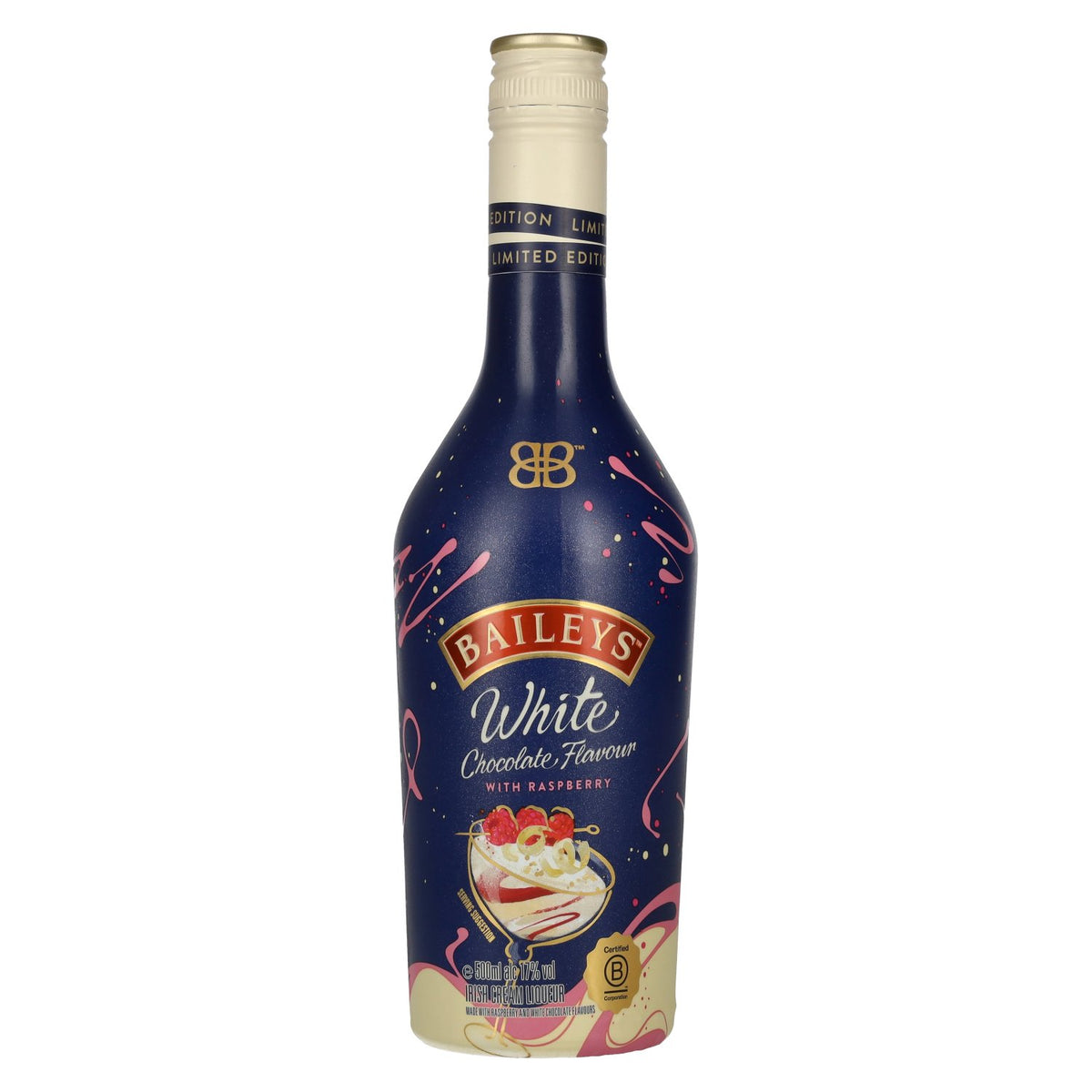 Baileys White Chocolate with Raspberry Irish Cream Liqueur Édition limitée 17% vol. 0,5l
