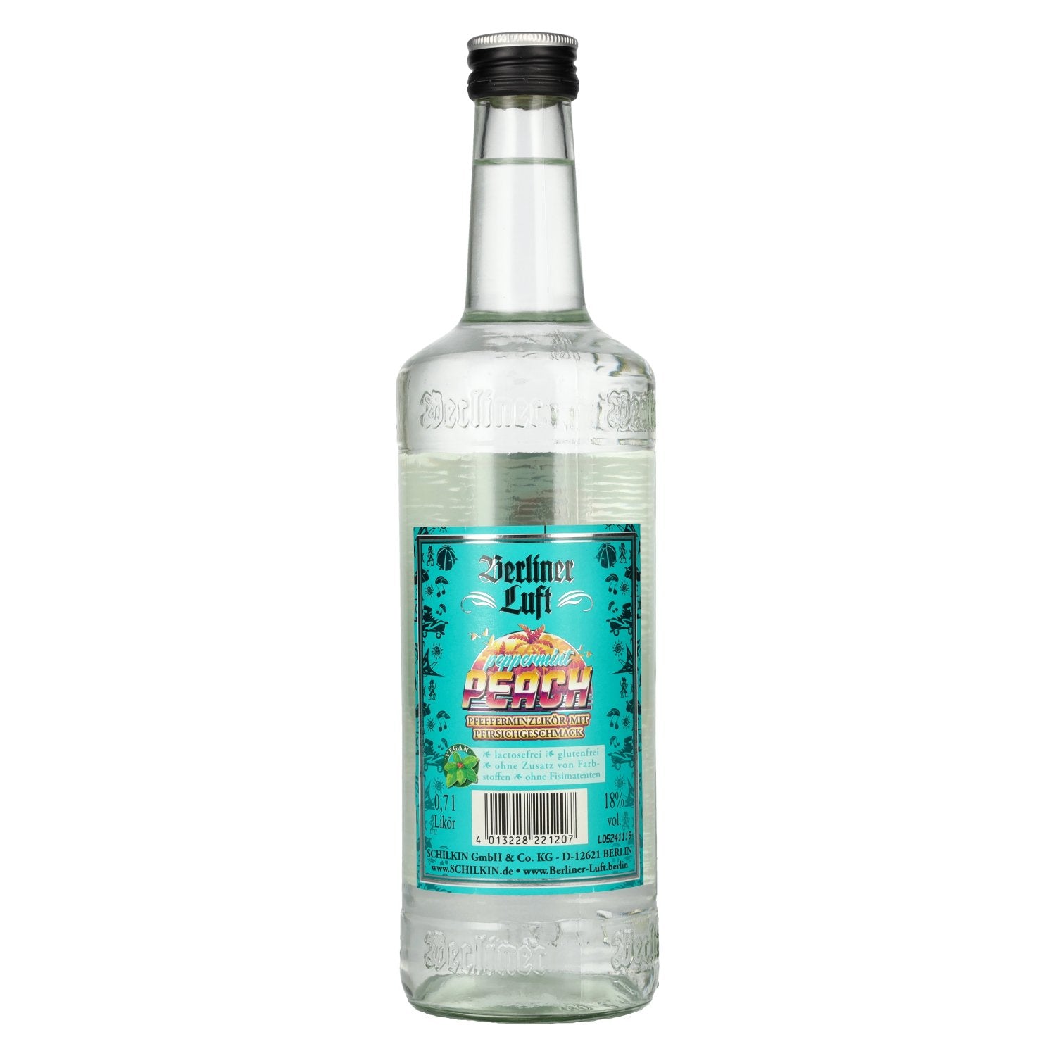 Berliner Luft PEPPERMINT PEACH La fraîcheur de la liqueur de menthe 18% vol. 0,7l