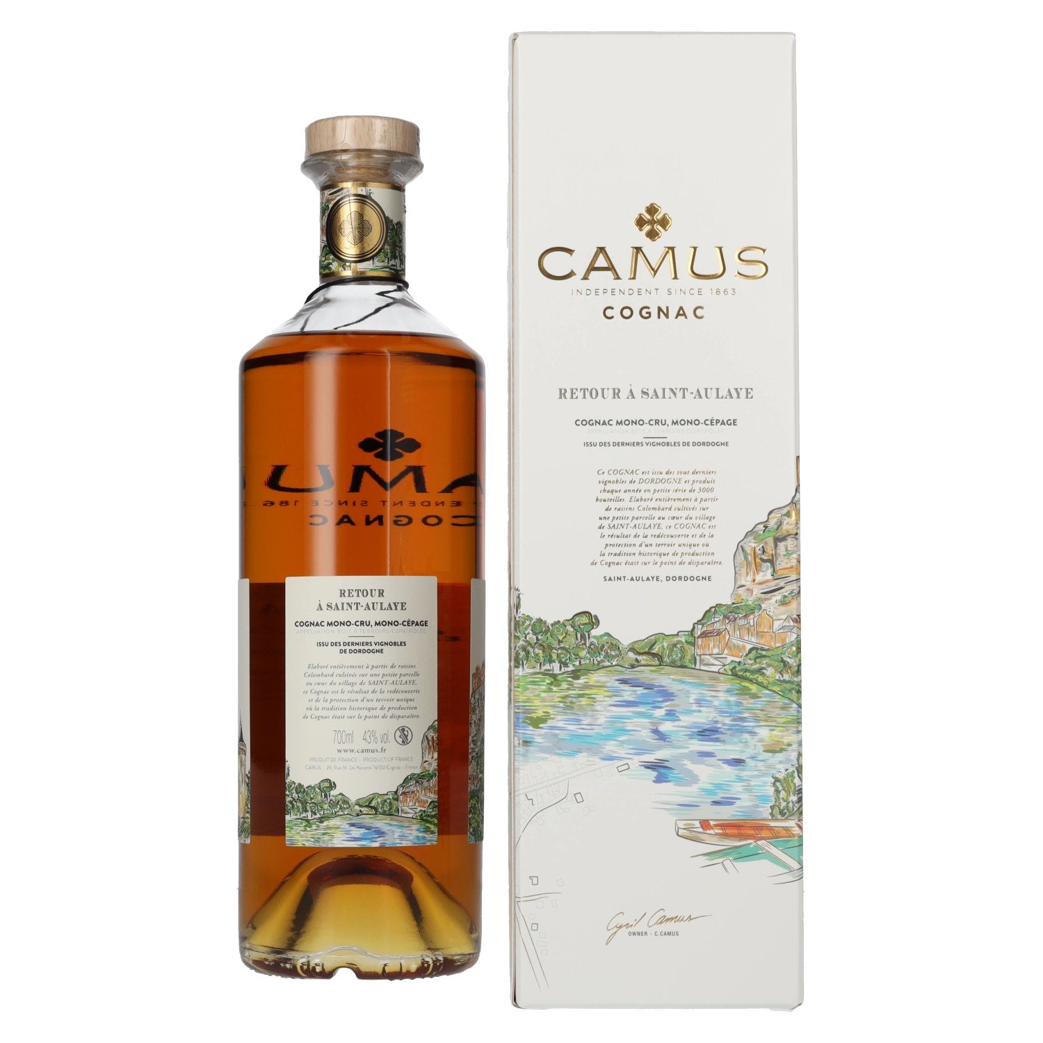 Camus Cognac RETURN TO SAINT-AULAYE Vintage 2016 43% Vol. 0,7l in gift box