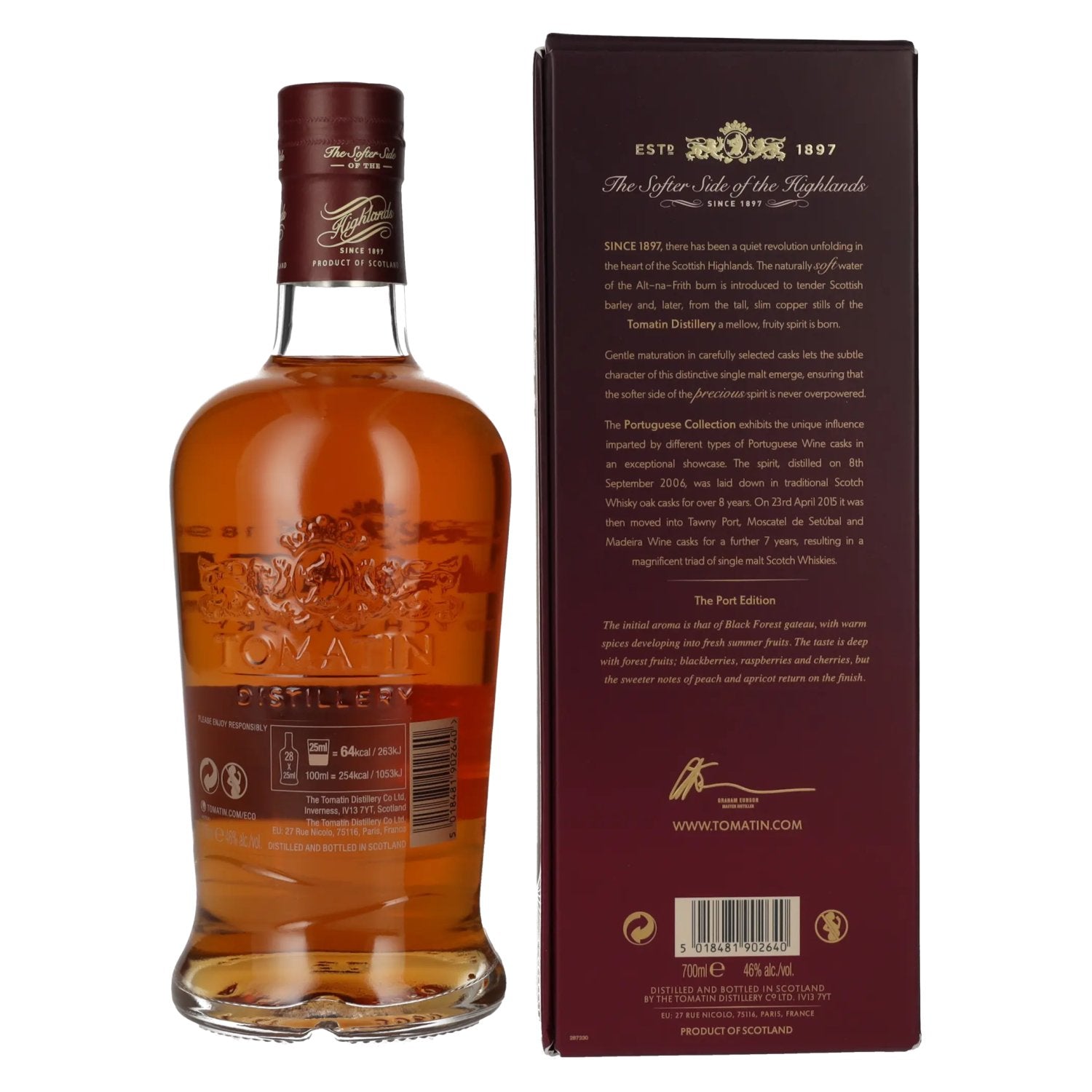Tomatin 15 Years Old Portuguese Collection PORT CASKS 2006 46% Vol. 0,7l in Geschenkbox