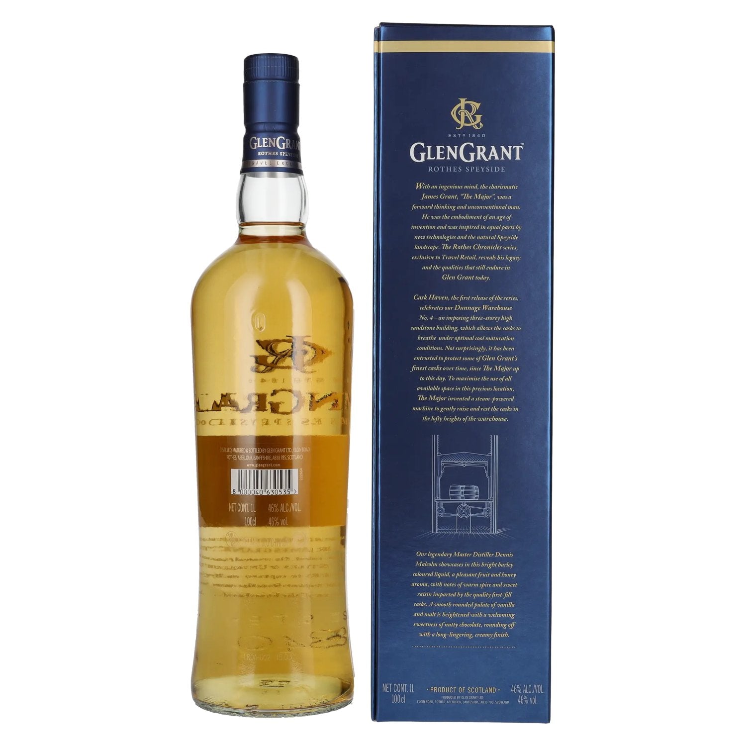 Glen Grant Rothes Chronicles Cask Haven Single Malt Scotch Whisky 46% Vol. 1l in Geschenkbox
