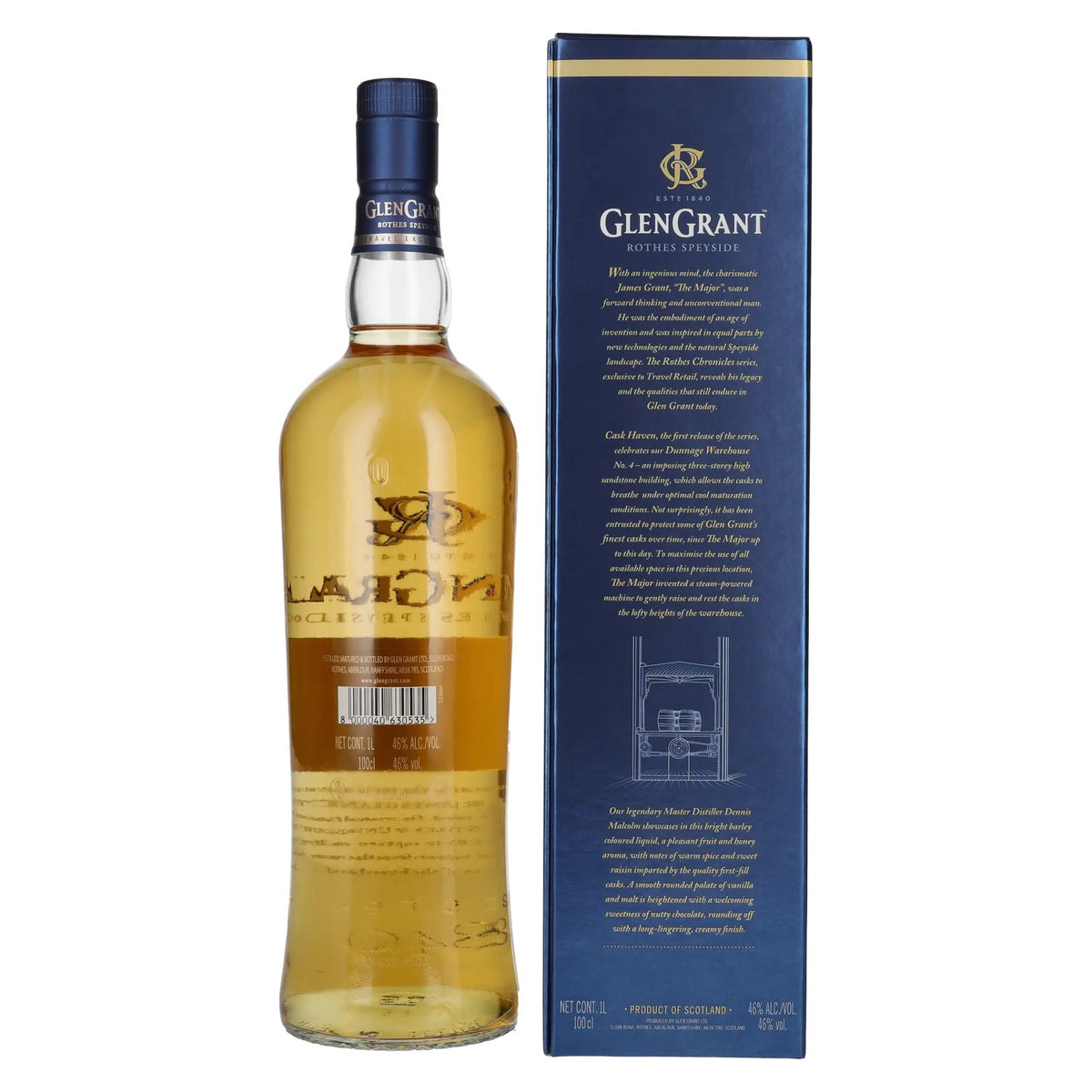 Glen Grant Rothes Chronicles Cask Haven Single Malt Scotch Whisky 46% Vol. 1l in gift box