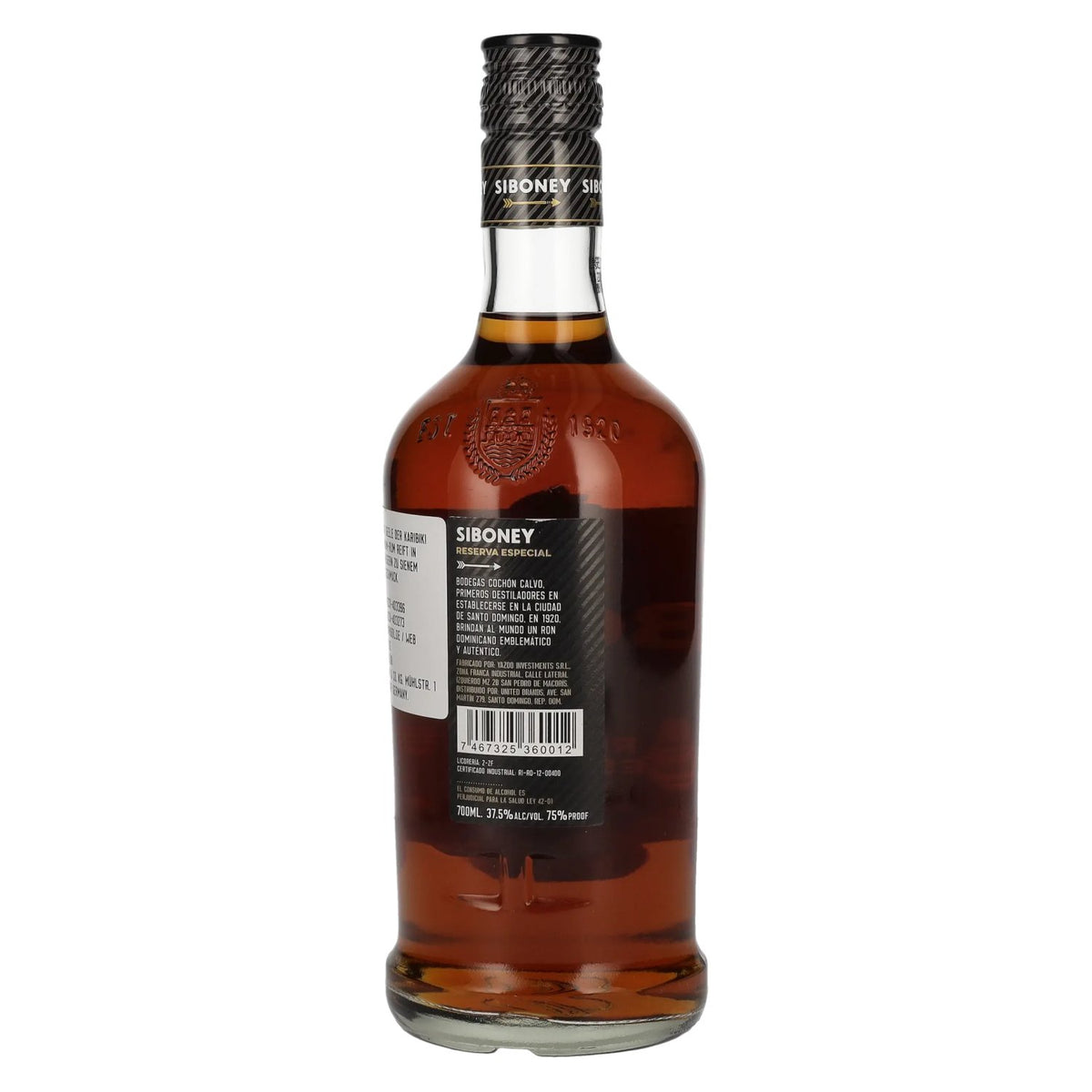 Ron Siboney RESERVA ESPECIAL Ron Dominicano 37,5% Vol. 0,7l