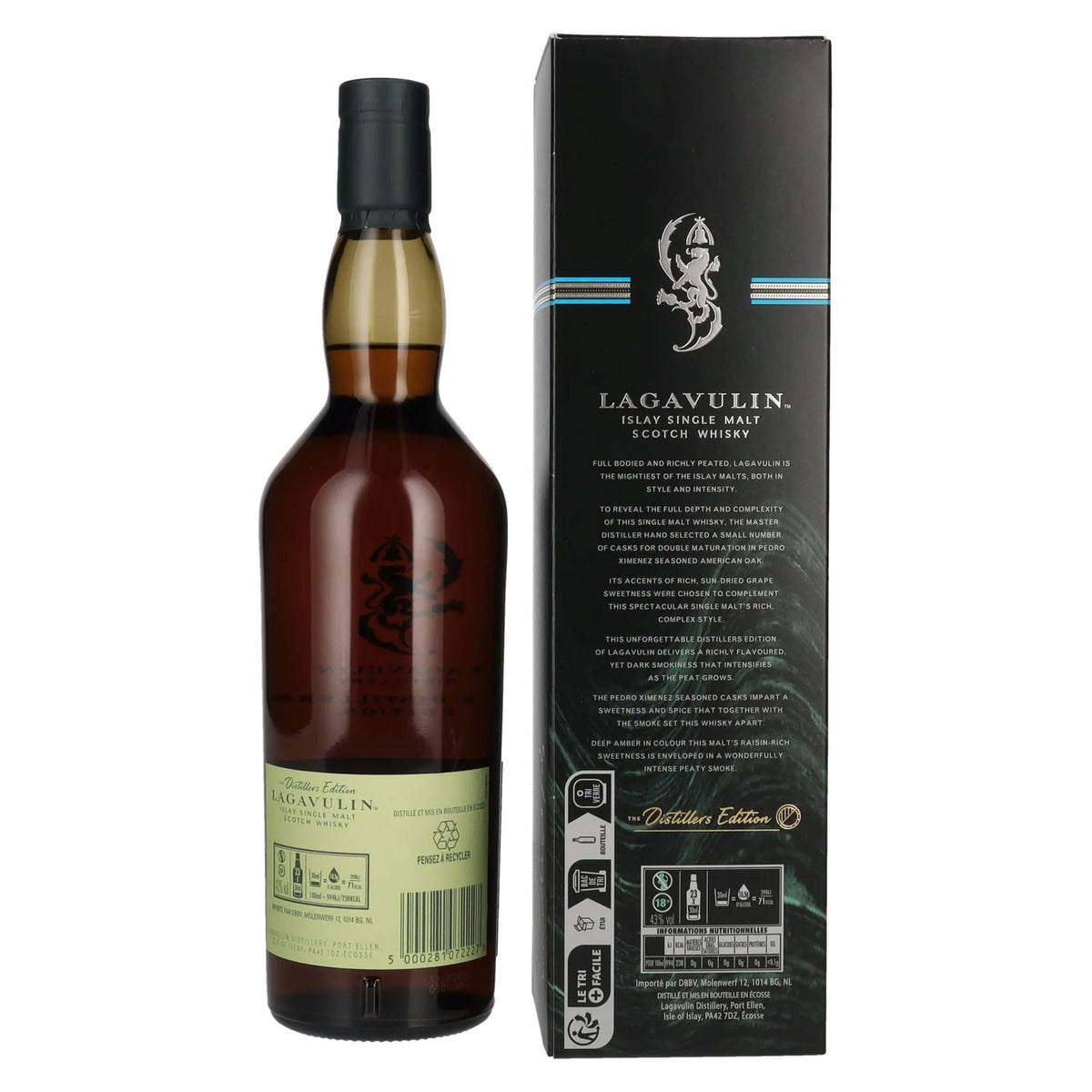 Lagavulin The Distillers Edition Double Matured Islay Single Malt Whisky 2023 43% vol. 0,7l en coffret cadeau