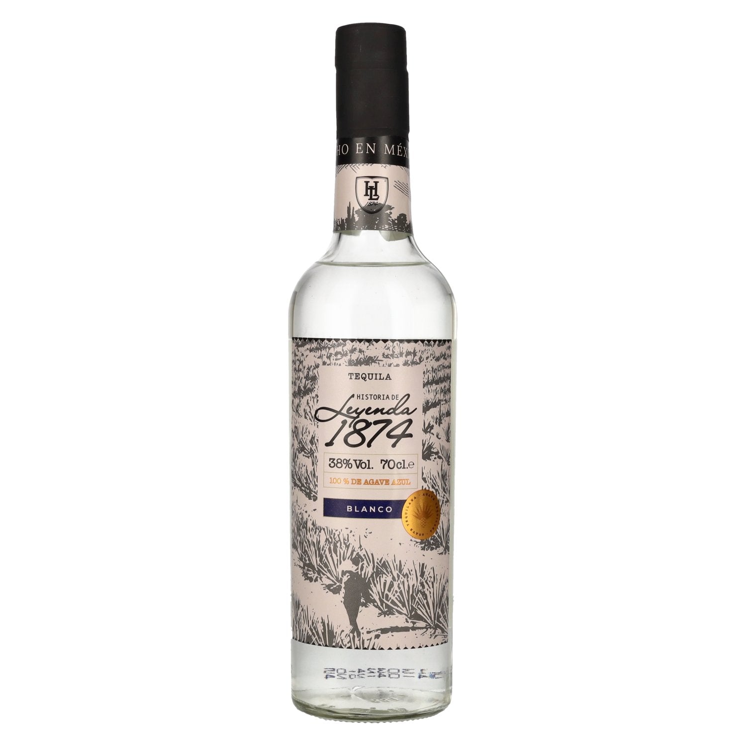Historia de Leyenda 1874 Blanco 100% de Agave Azul 38% vol. 0,7l