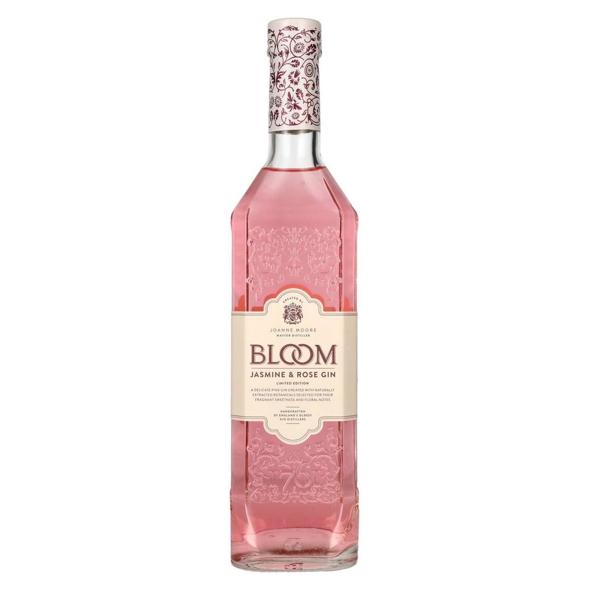 Bloom JASMINE &amp; ROSE GIN Limited Edition 40% Vol. 0.7l