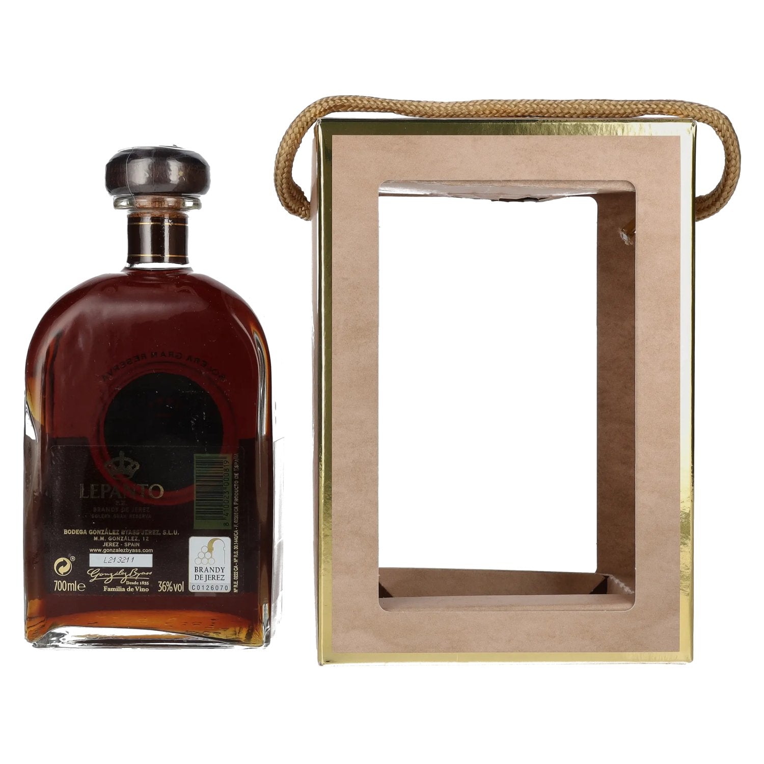 Lepanto P.X. Solera Gran Reserva Brandy de Jerez 36% Vol. 0,7l in Geschenkbox