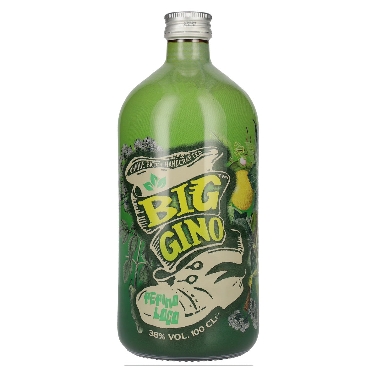 Big Gino Gin PEPINO LOCO 38% ABV 1 litre