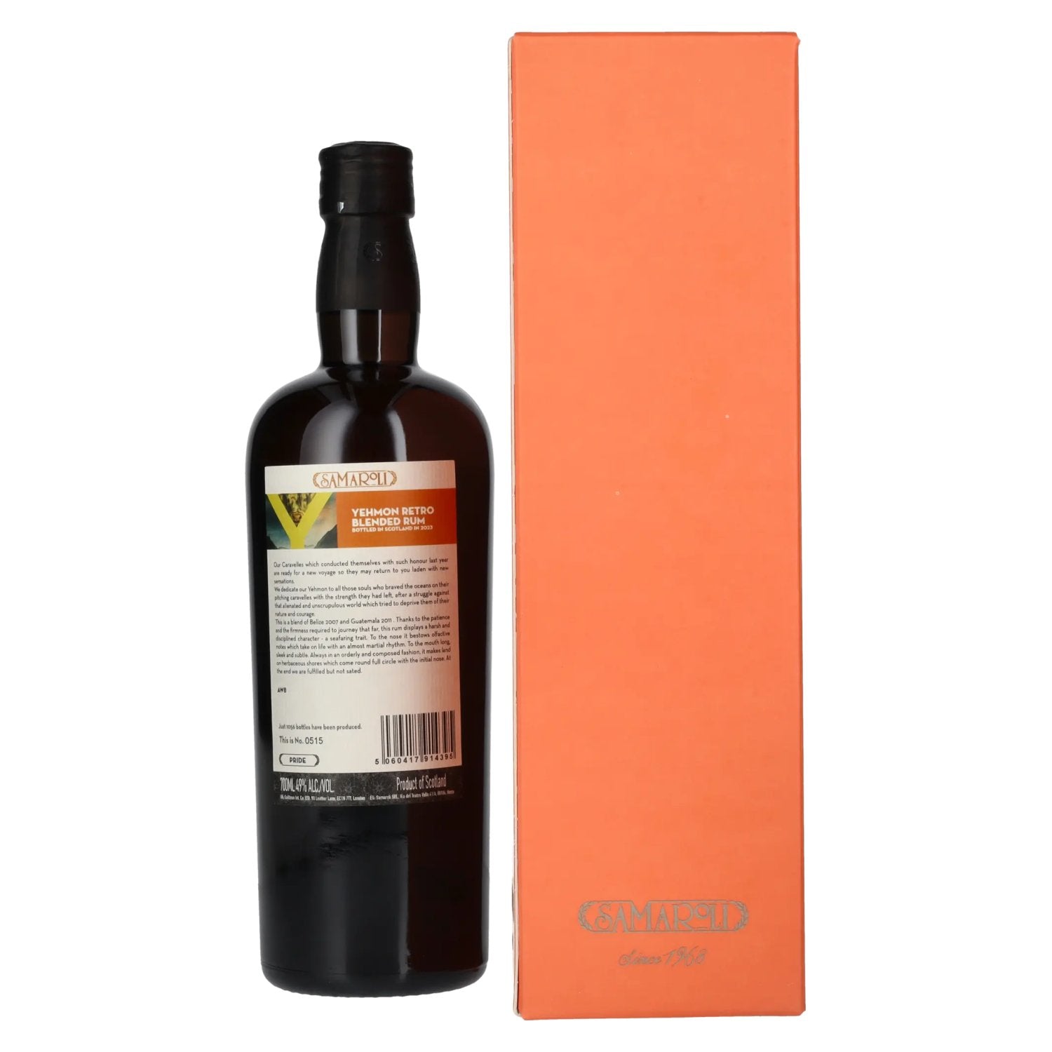Samaroli Yehmon Retro Blended Rum 2023 49% Vol. 0,7l in gift box