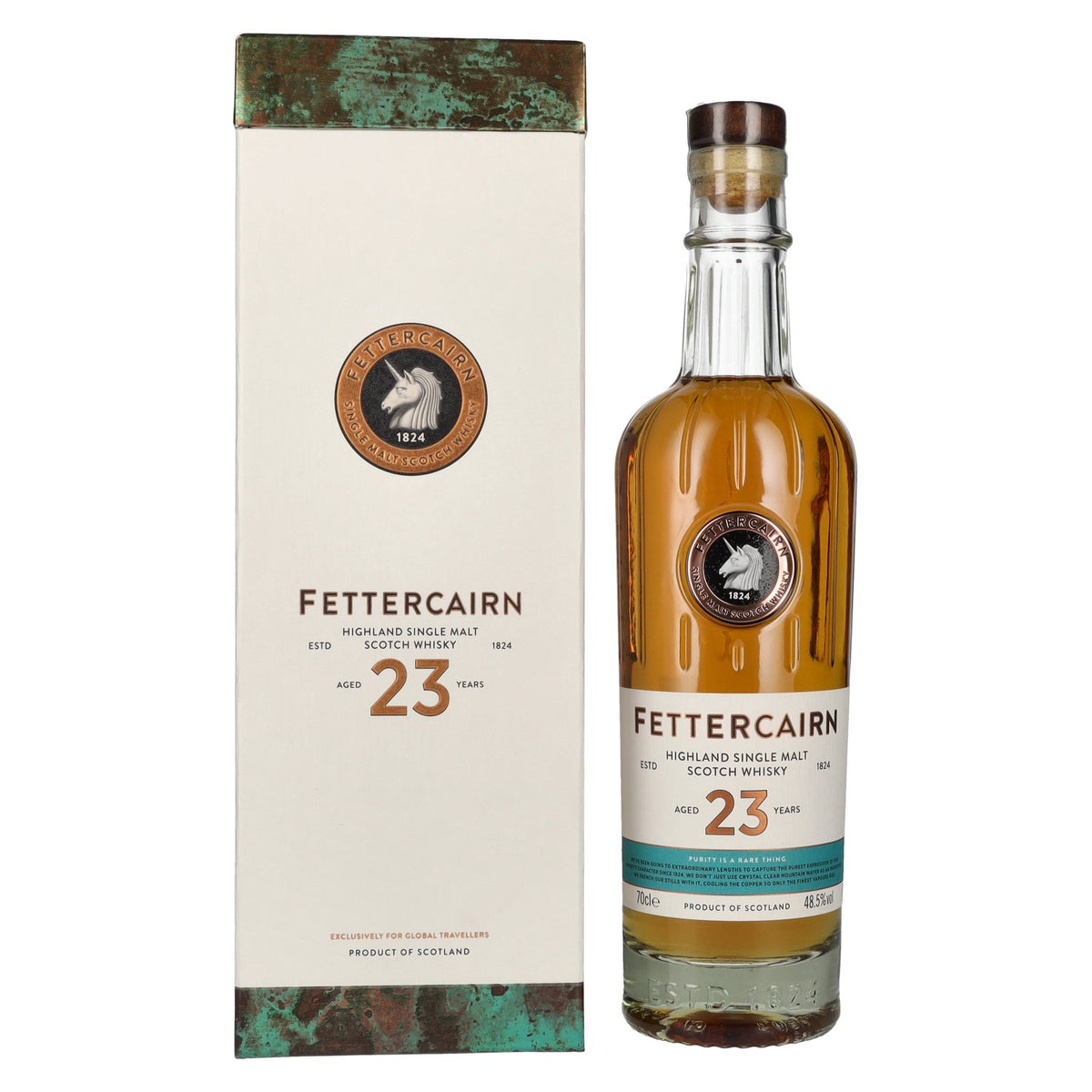 Fettercairn 23 Years Old Highland Single Malt Scotch Whisky 48,5% Vol. 0,7l en coffret cadeau