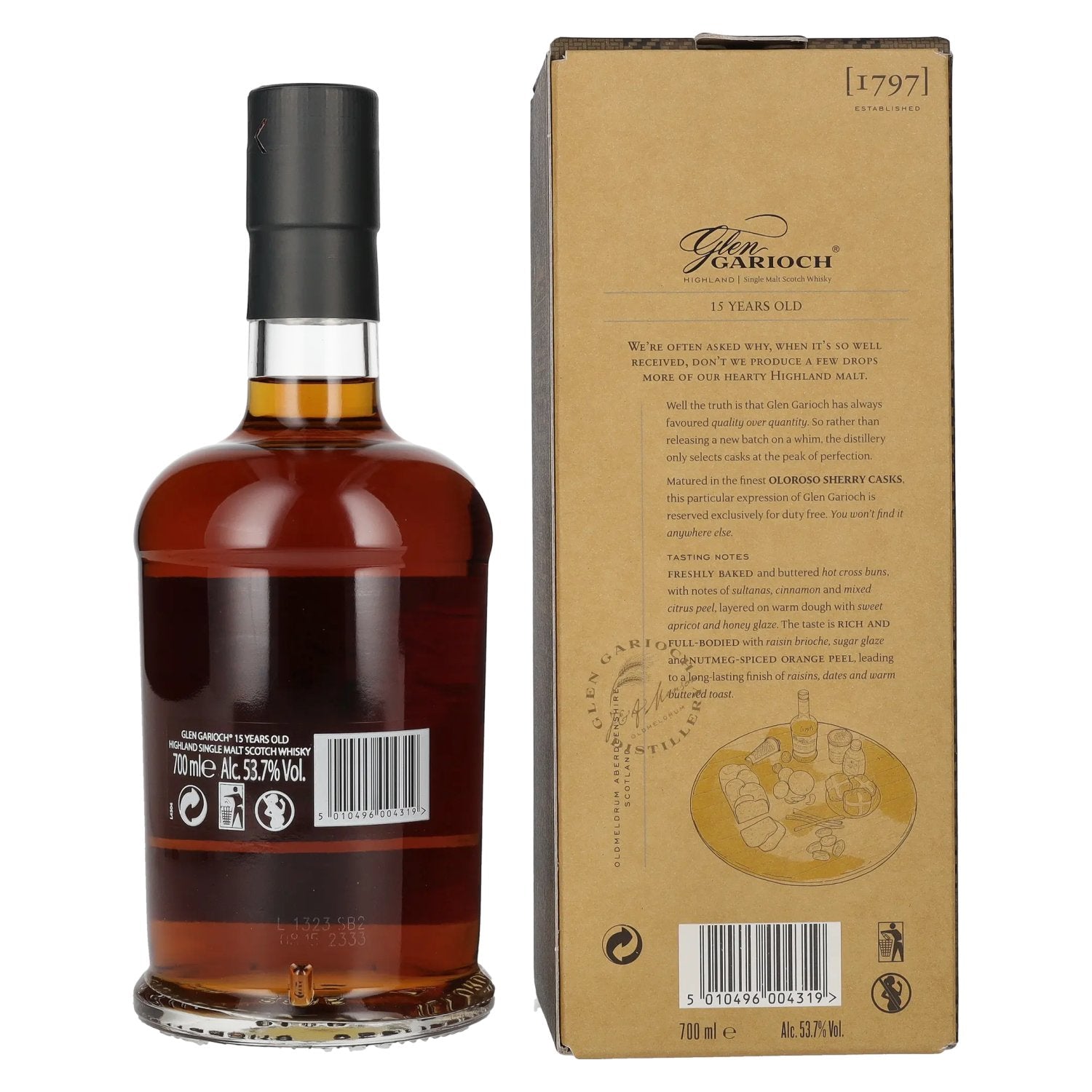 Glen Garioch 15 Years Old SHERRY CASK MATURED 53,7% Vol. 0,7l in Geschenkbox