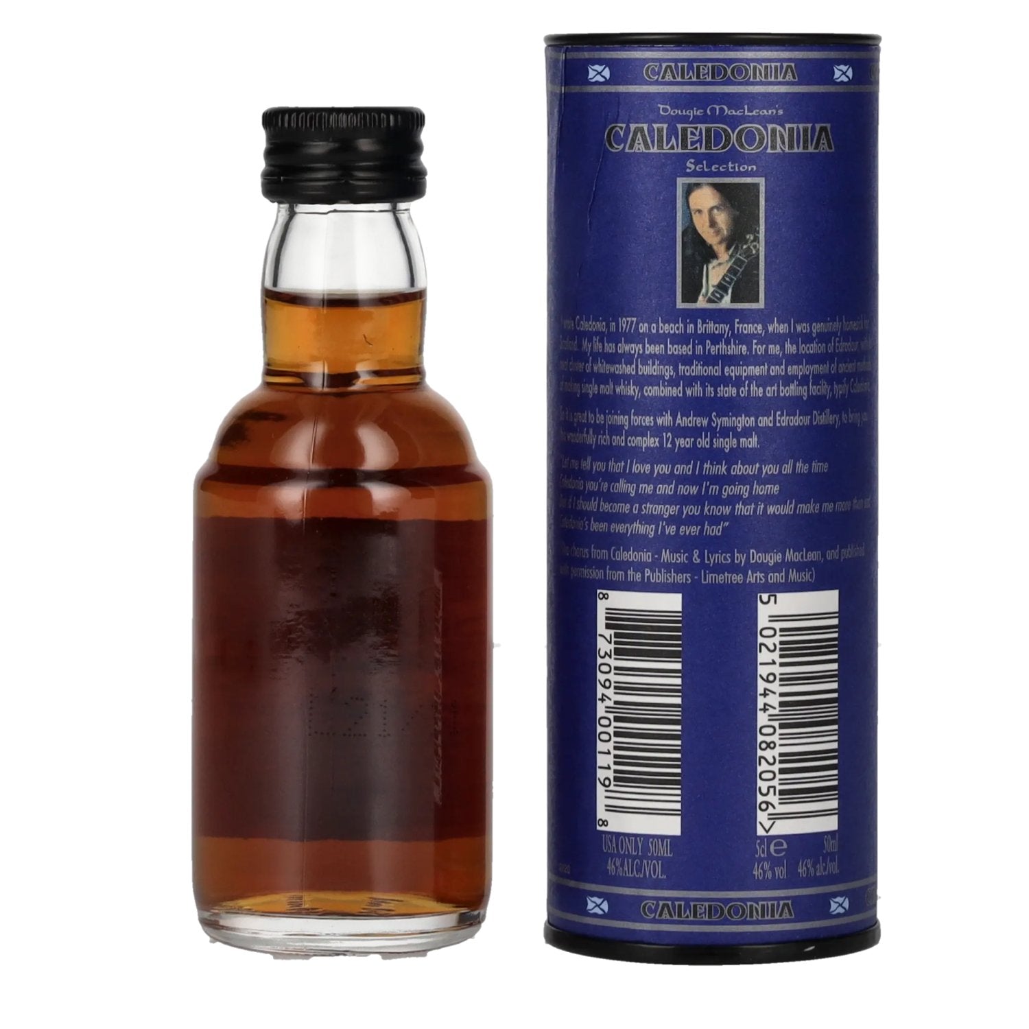 Edradour CALEDONIA 12 Years Old Highland Single Malt 46% Vol. 0,05l in Geschenkbox