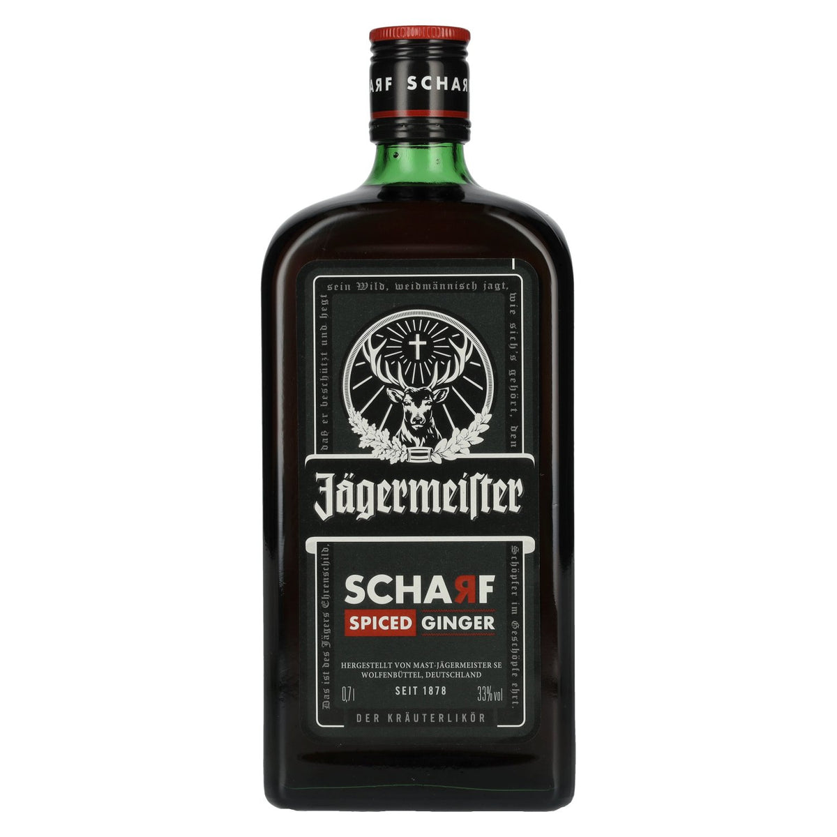 Jägermeister SCHARF SPICED Ginger Herbal Liqueur 33% Vol. 0,7l
