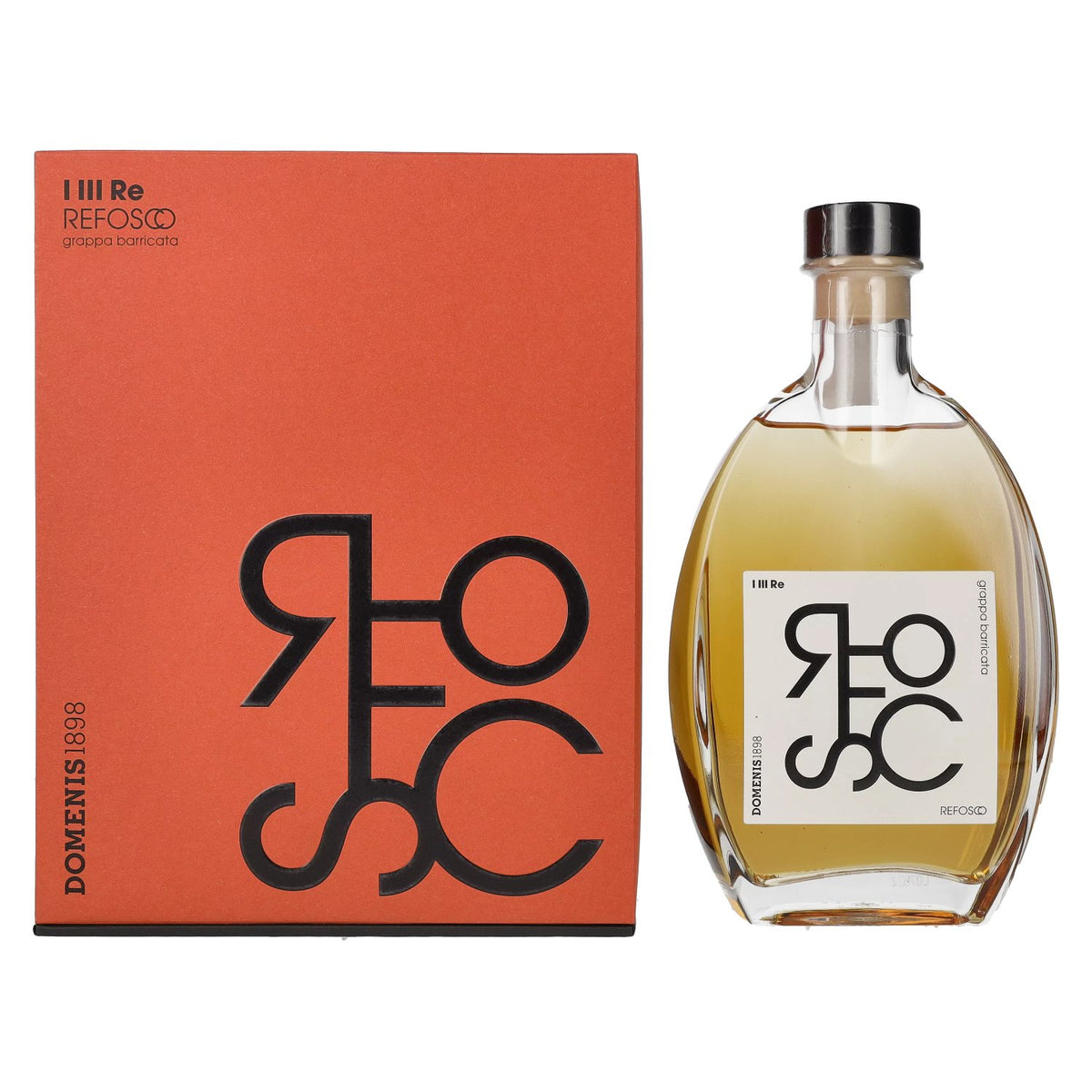 Domenis 1898 I III RE REFOSCO grappa invecchiata barricata 40% vol. 0,7l en boîte cadeau