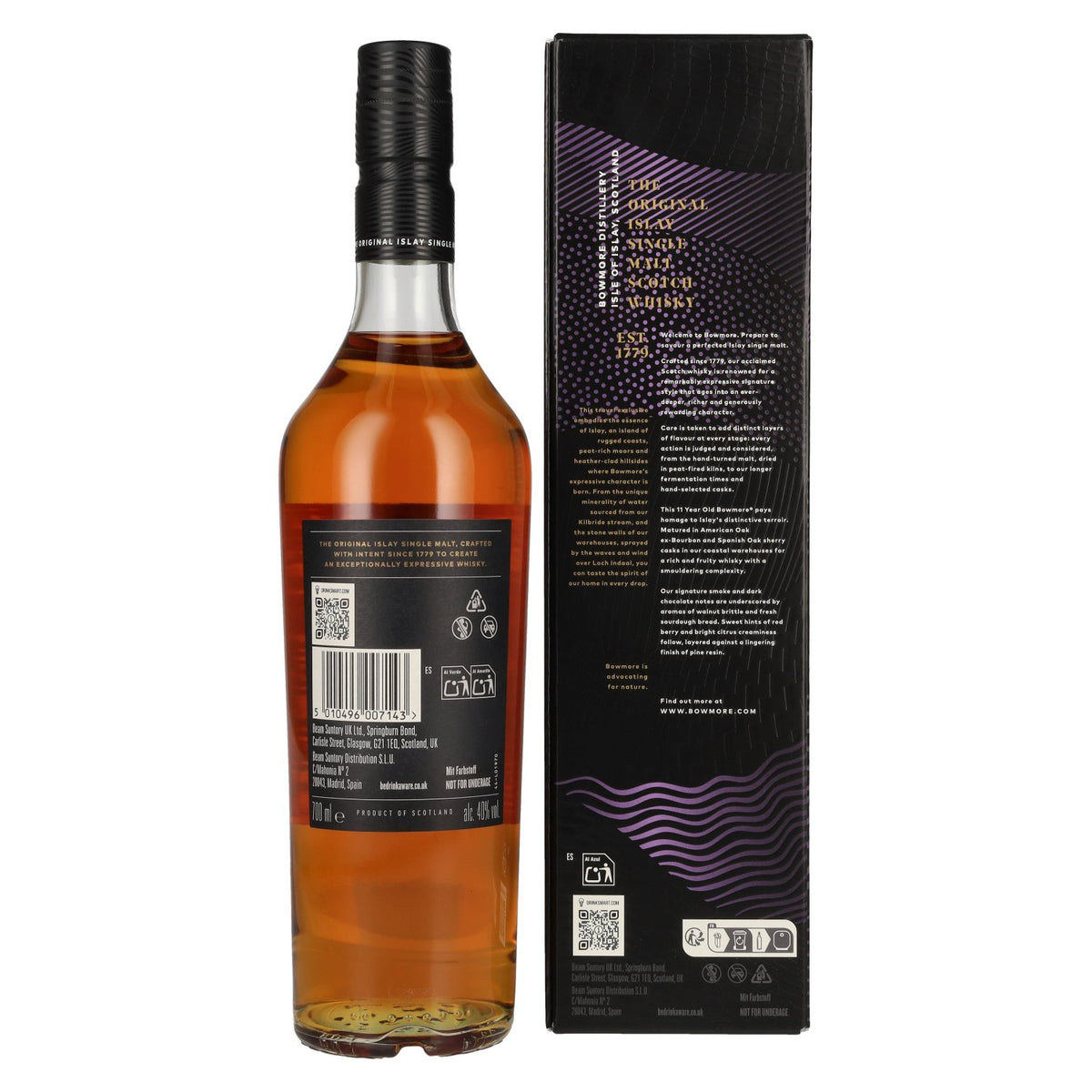 Bowmore 11 Years Old ESSENCE OF ISLAY Travel Exclusive 40% Vol. 0,7l in gift box