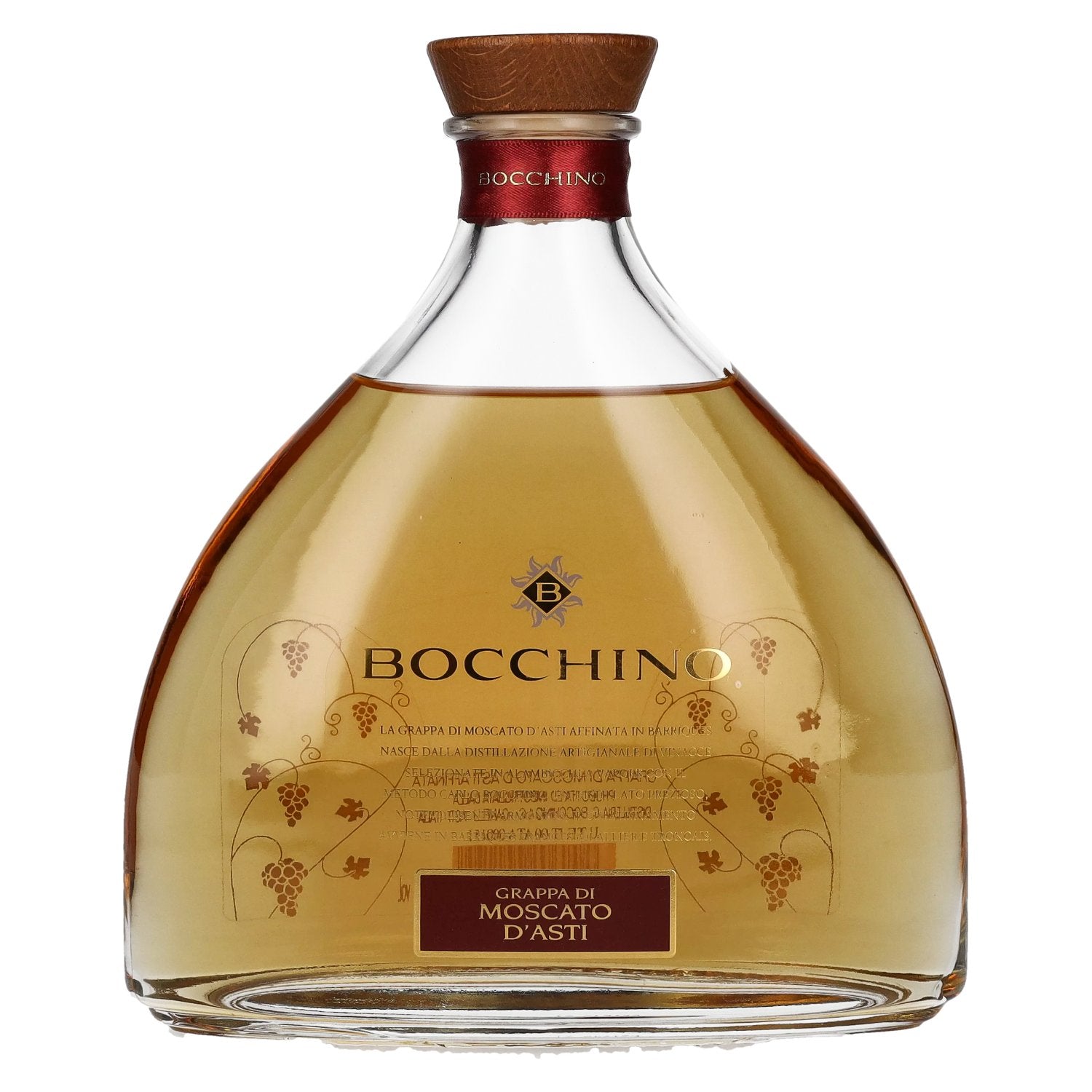 Bocchino Grappa di MOSCATO D'ASTI en barriques 40% vol. 0,7l