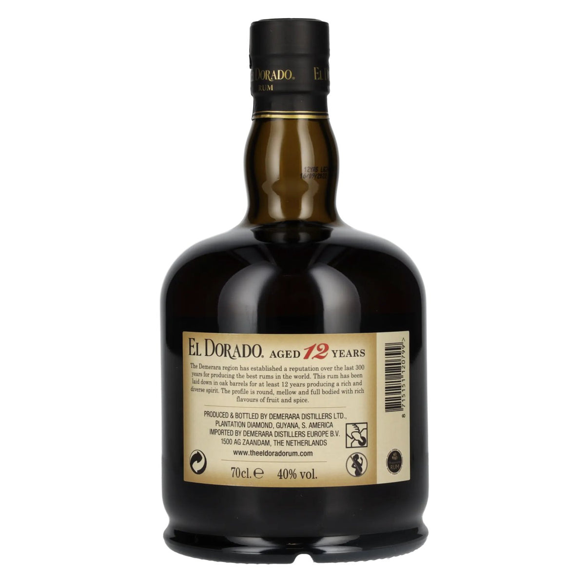 El Dorado 12 Years Old Finest Demerara Rum 40% Vol. 0,7l