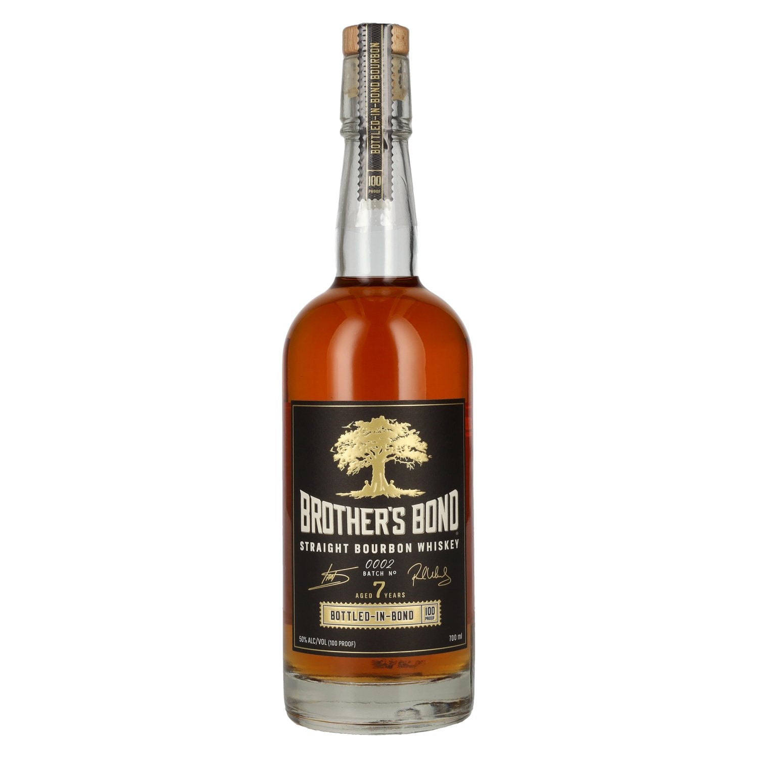 Brother's Bond 7 Years Old Bottled-In-Bond Straight Bourbon Whiskey Batch No. 0002 50% Vol. 0,7l