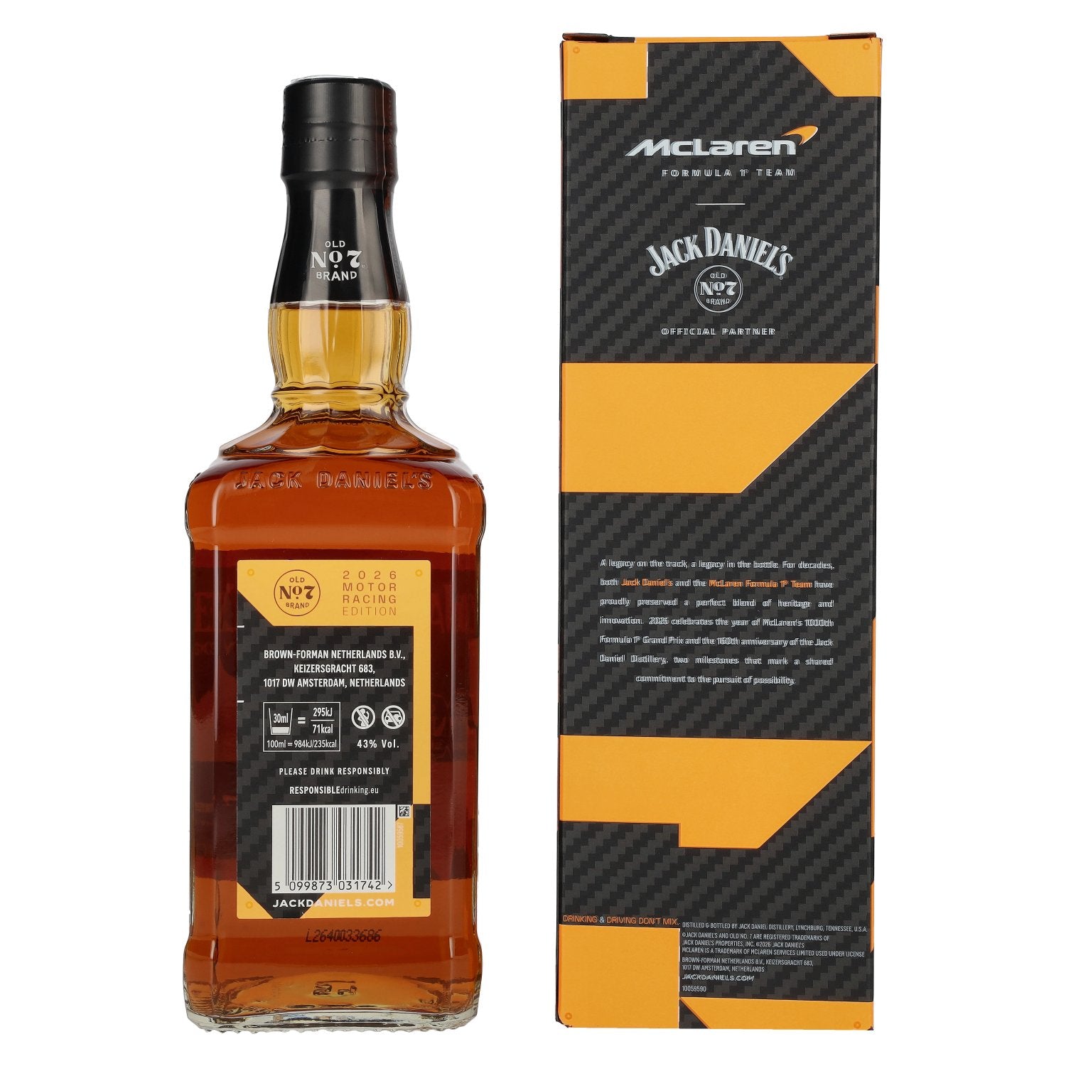 Jack Daniel's Old No. 7 Brand McLXJD Tennesse Whiskey Edition 2026 43% Vol. 0,7l in Geschenkbox