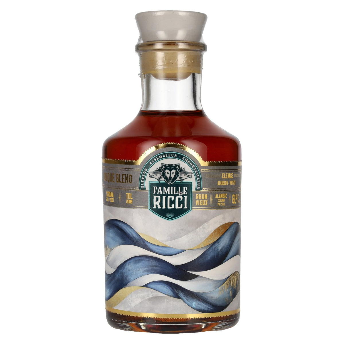 Famille Ricci Unique Blend Guyane 2011/2003 Rhum Vieux 61,4 % vol. 0,5 l