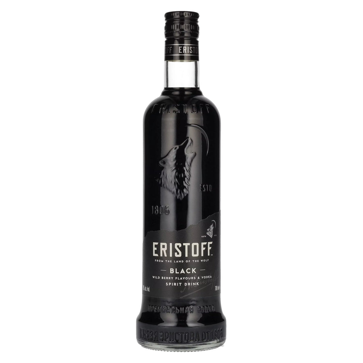 Eristoff Black Wild Berry Flavours &amp; Vodka 18% Vol. 0,7l