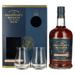Chairman's Reserve THE FORGOTTEN CASKS Finest St. Lucia Rum 40% Vol. 0,7l en boîte cadeau avec 2 verres