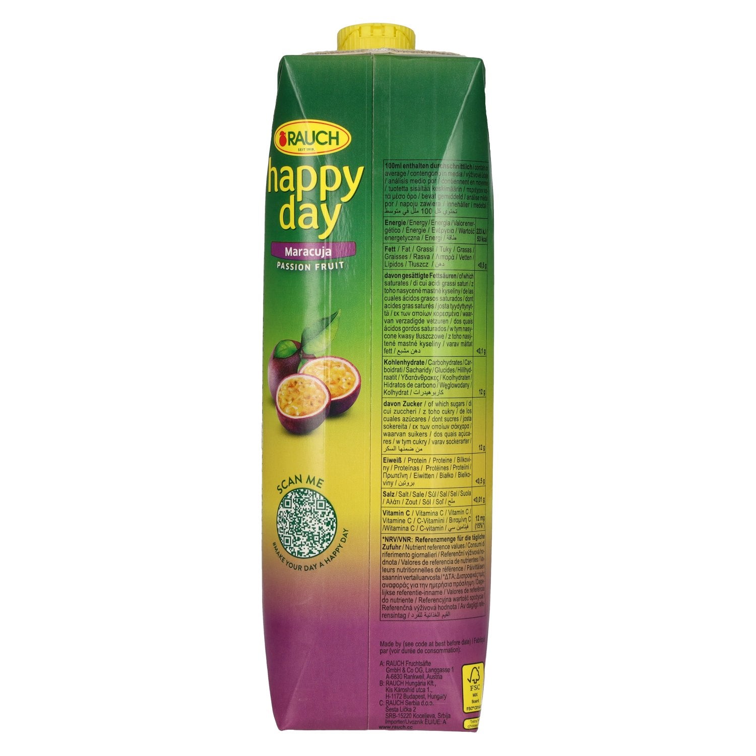 Happy Day Passion Fruit 1l