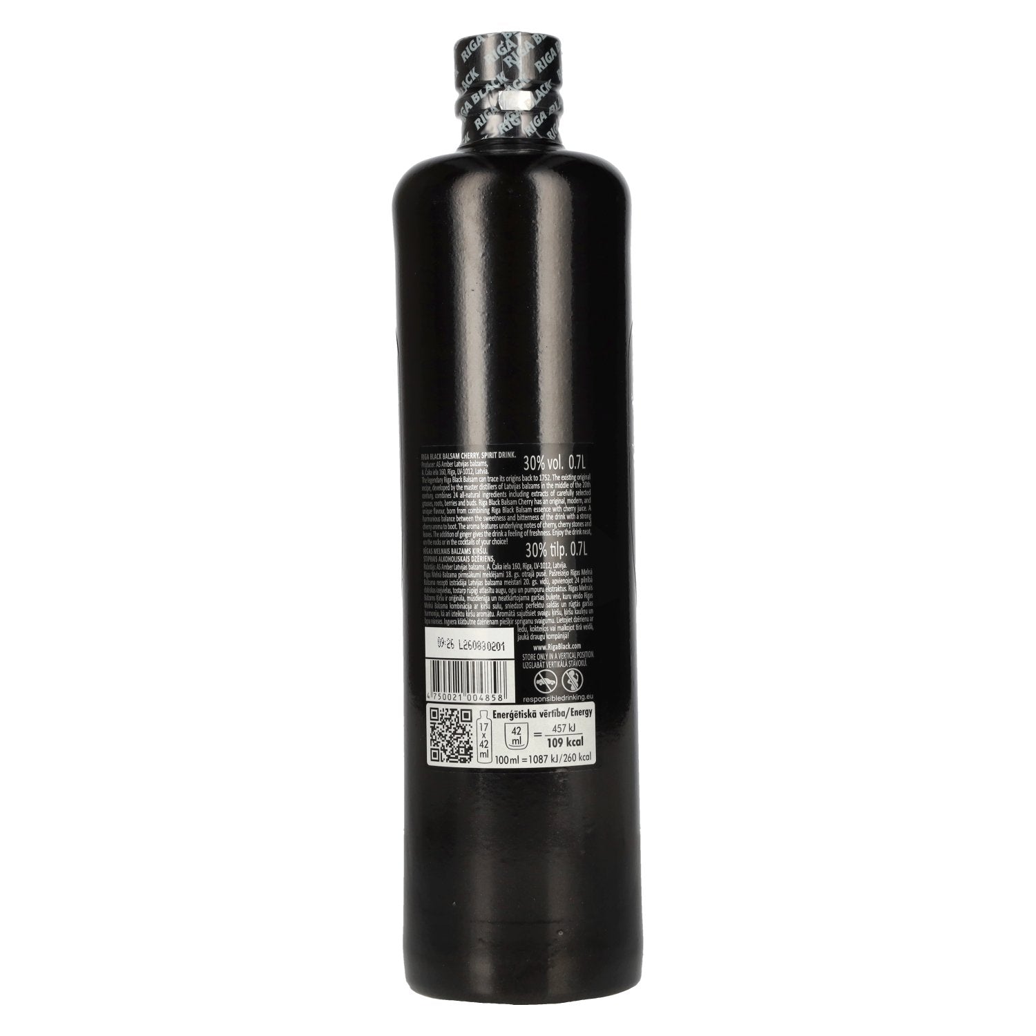 Riga Black Balsam 1752 Original Recipe CHERRY 30% Vol. 0,7l