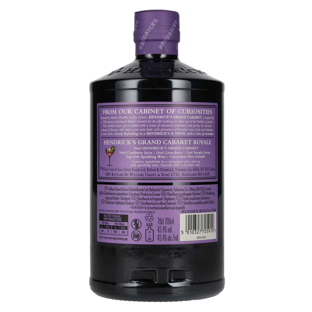 Hendrick's Gin GRAND CABARET 43,4% Vol. 0,7l