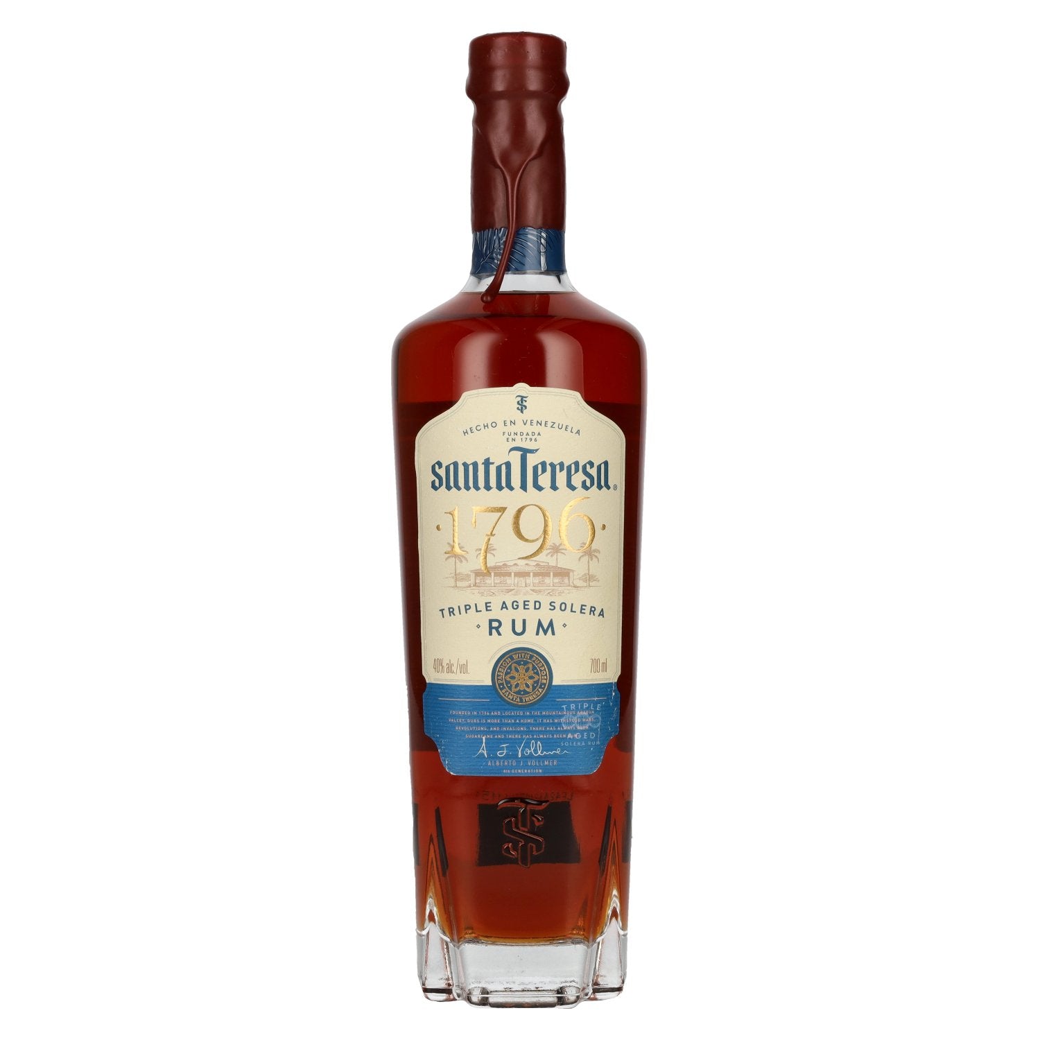 Santa Teresa 1796 Triple Aged Solera Rum 40% Vol. 0,7l