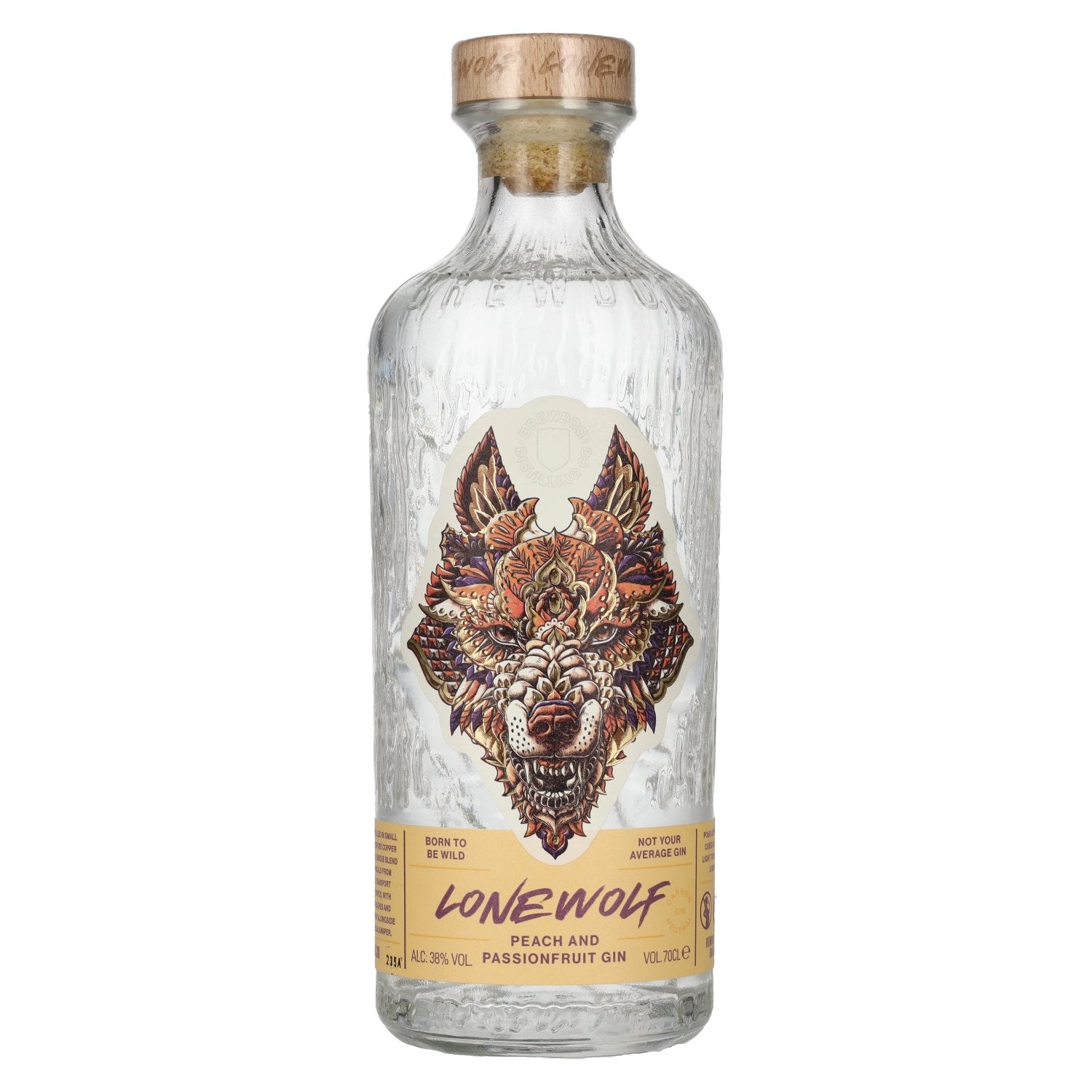 Brewdog Distilling Co. LoneWolf PEACH &amp; PASSION FRUIT Gin 38% Vol. 0,7l