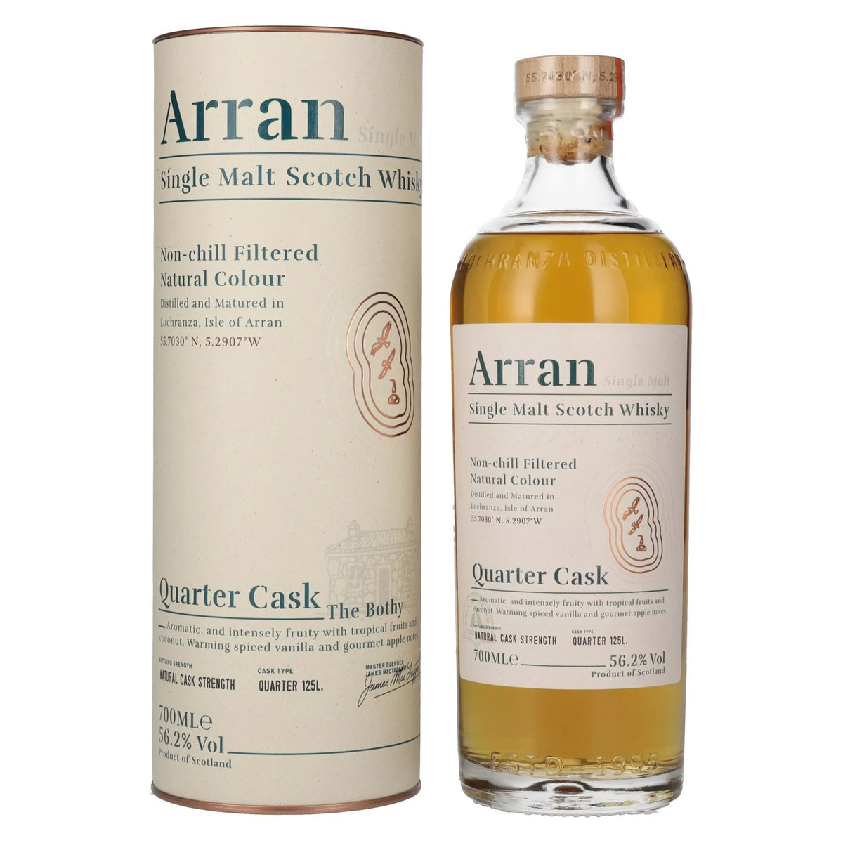 Arran Quarter Cask THE BOTHY 56,2% Vol. 0,7l en boîte cadeau
