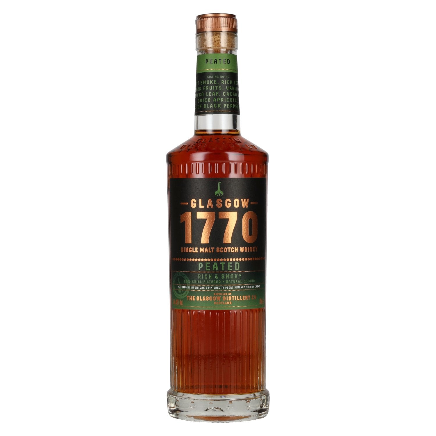 Glasgow 1770 PEATED Single Malt Rich & Smoky 46% Vol. 0,7l