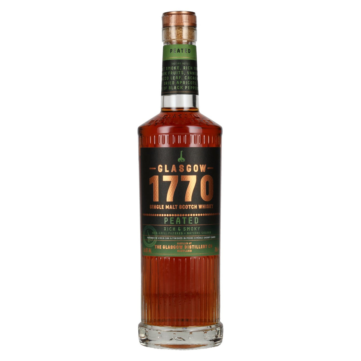 Glasgow 1770 PEATED Single Malt Rich &amp; Smoky 46 % vol. 0,7 l
