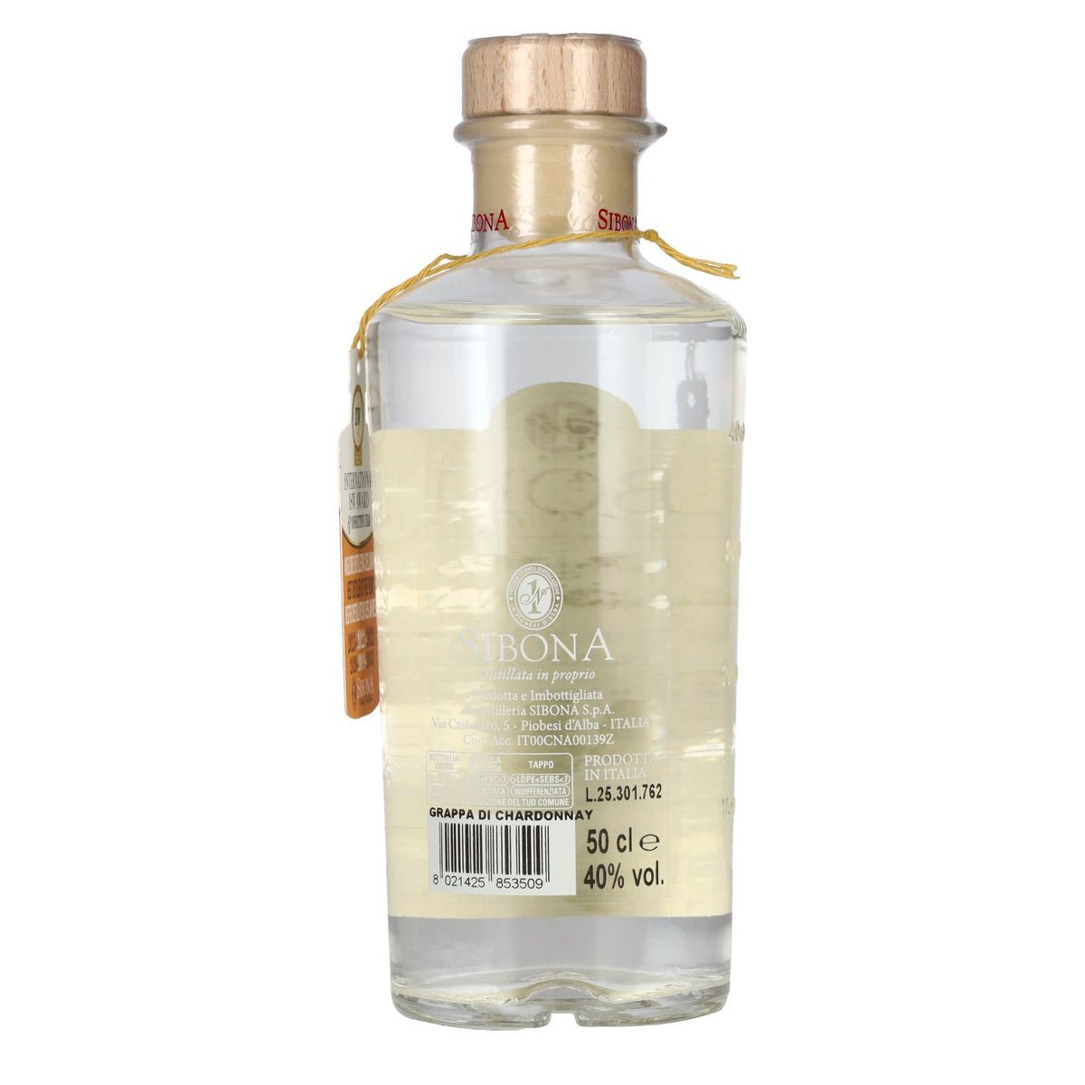 Sibona La Grappa di CHARDONNAY 40% Vol. 0,5l