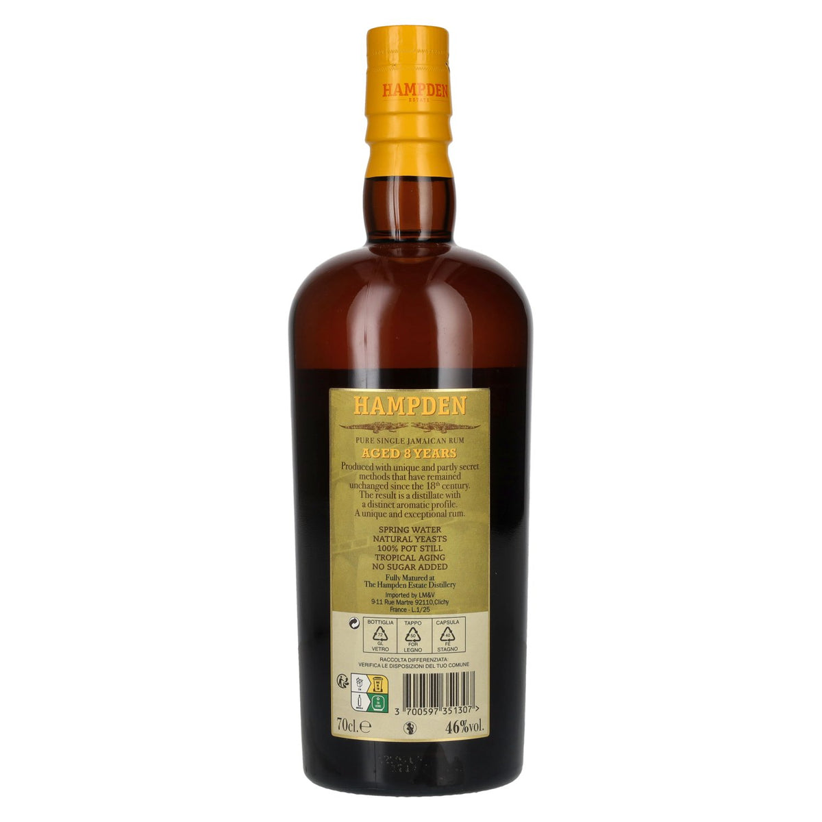 Hampden Estate 8 Years Old Pure Single Jamaican Rum 46% Vol. 0,7l