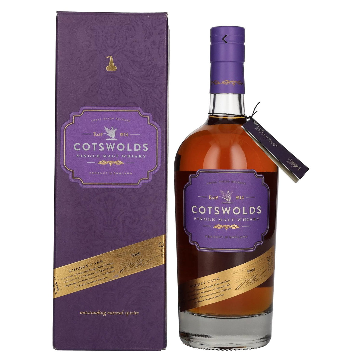 Cotswolds SHERRY CASK Single Malt Whisky 57,4% vol. 0,7l en boîte cadeau