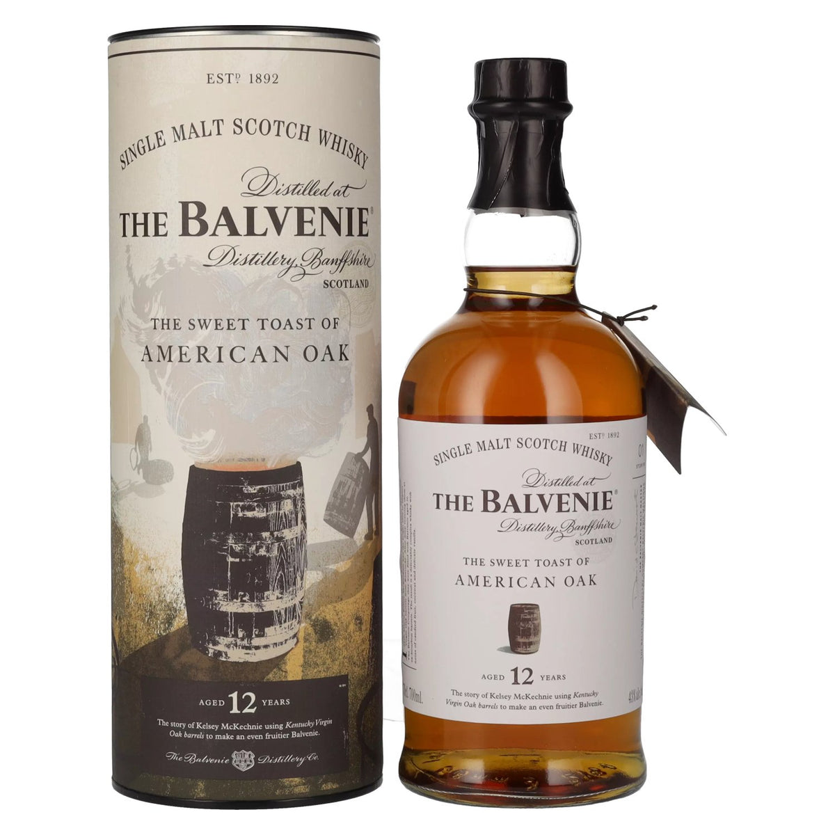 The Balvenie 12 Years Old The Sweet Toast of AMERICAN OAK 43% Vol. 0,7l in Geschenkbox