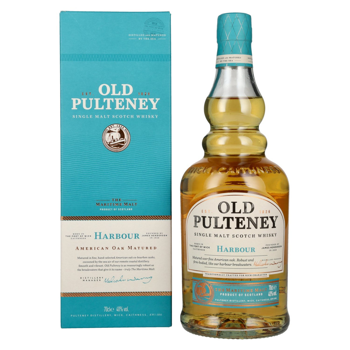 Old Pulteney HARBOUR The Maritime Malt Single Malt Scotch Whisky 40% Vol. 0,7l in gift box