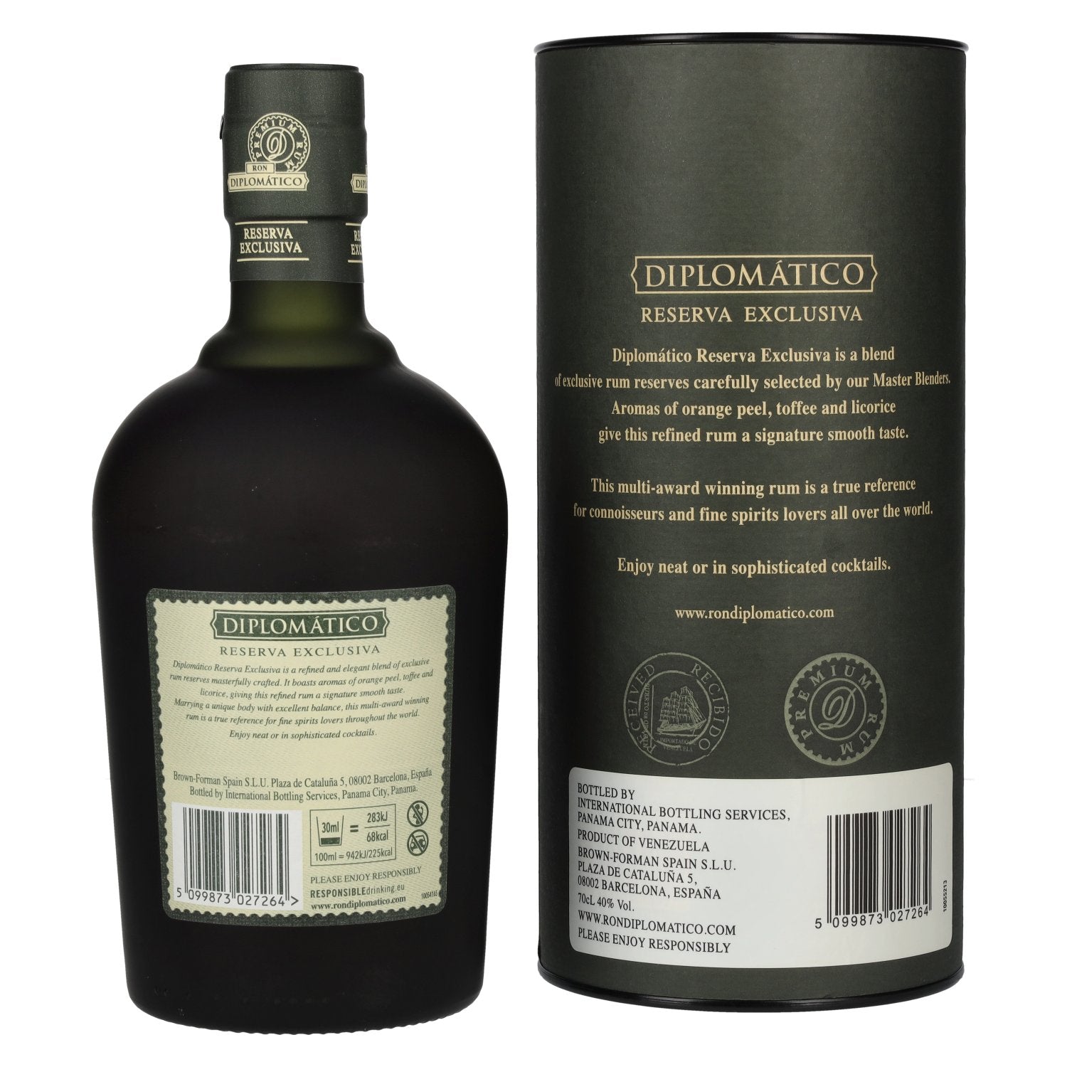 Diplomático RESERVA EXCLUSIVA Ron Antiguo 40% vol. 0,7l en boîte cadeau