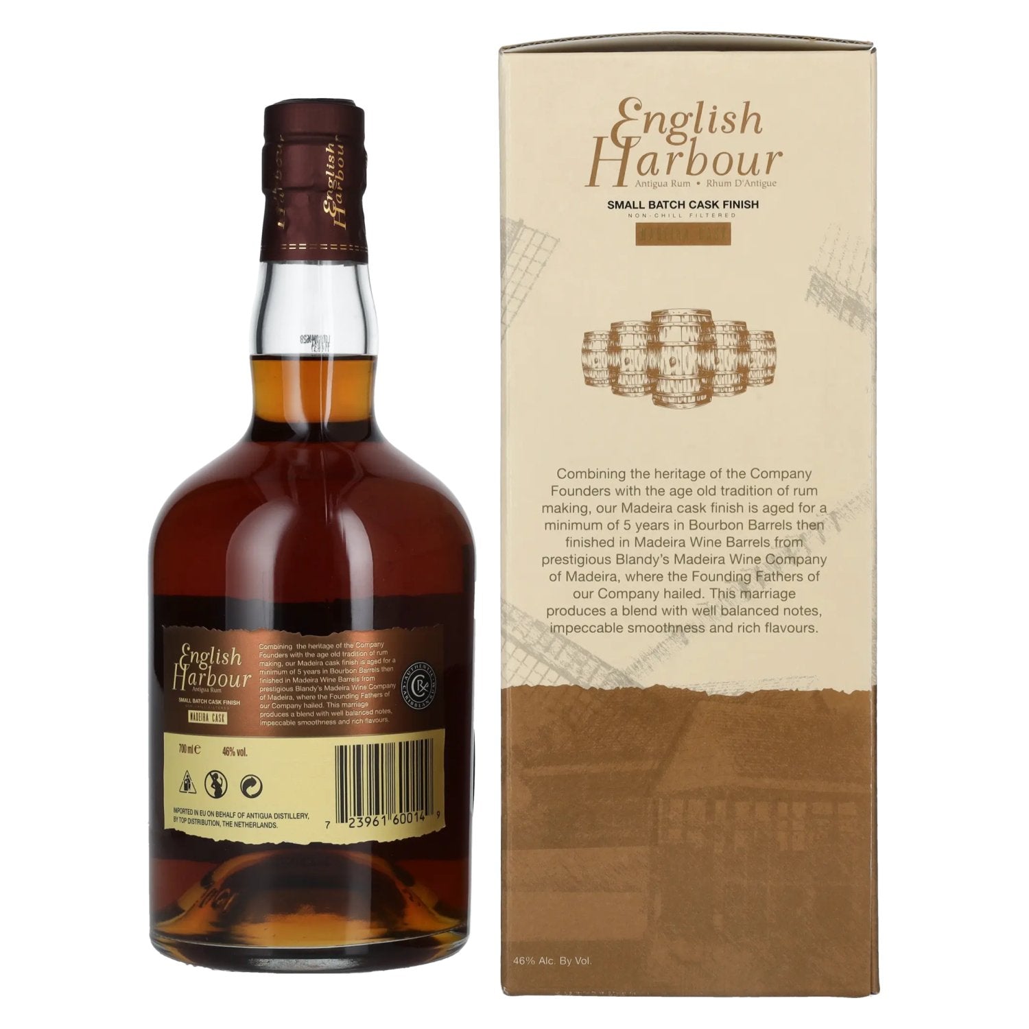English Harbour MADEIRA CASK FINISH Small Batch Antigua Rum Batch 003 46% Vol. 0,7l in gift box