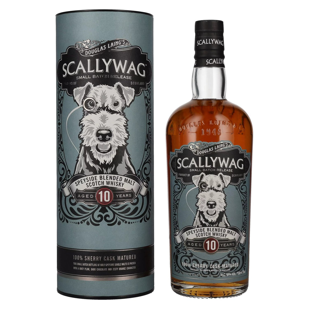 Douglas Laing SCALLYWAG 10 Years Old Speyside Blended Malt 46% Vol. 0,7l in gift box