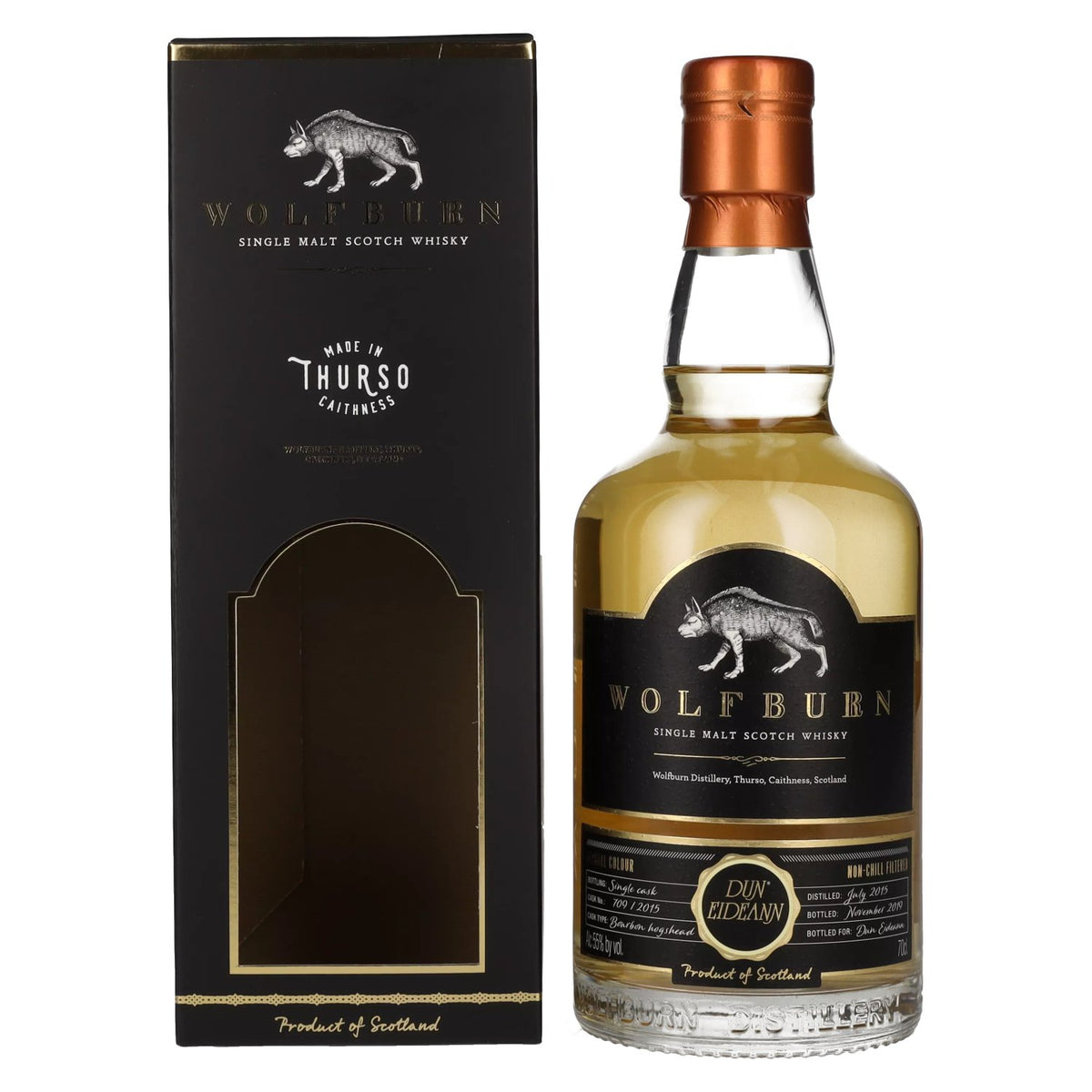 Wolfburn DUN EIDEANN Single Malt Scotch Whisky 55% Vol. 0,7l in gift box