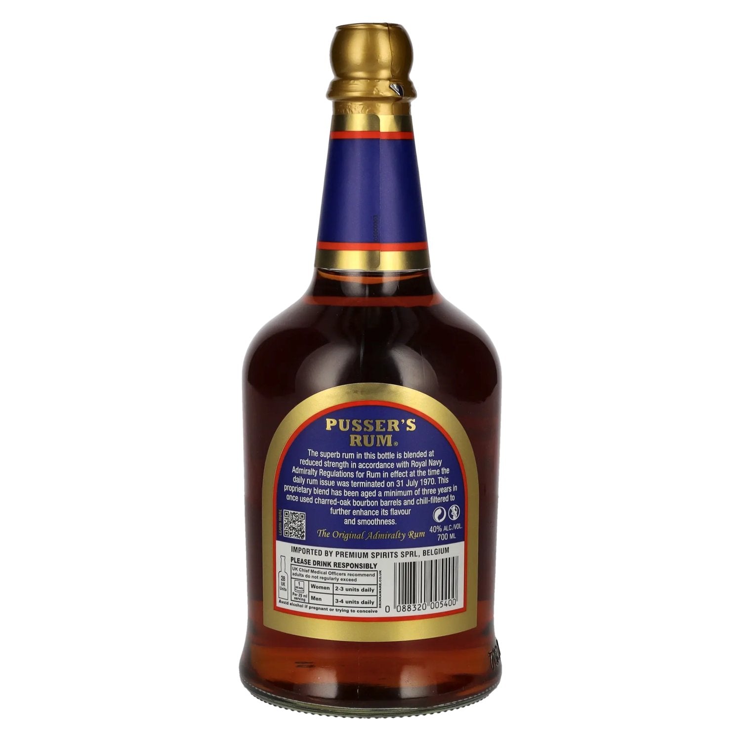 Pusser's Original Admiralty Rum 40% Vol. 0,7l
